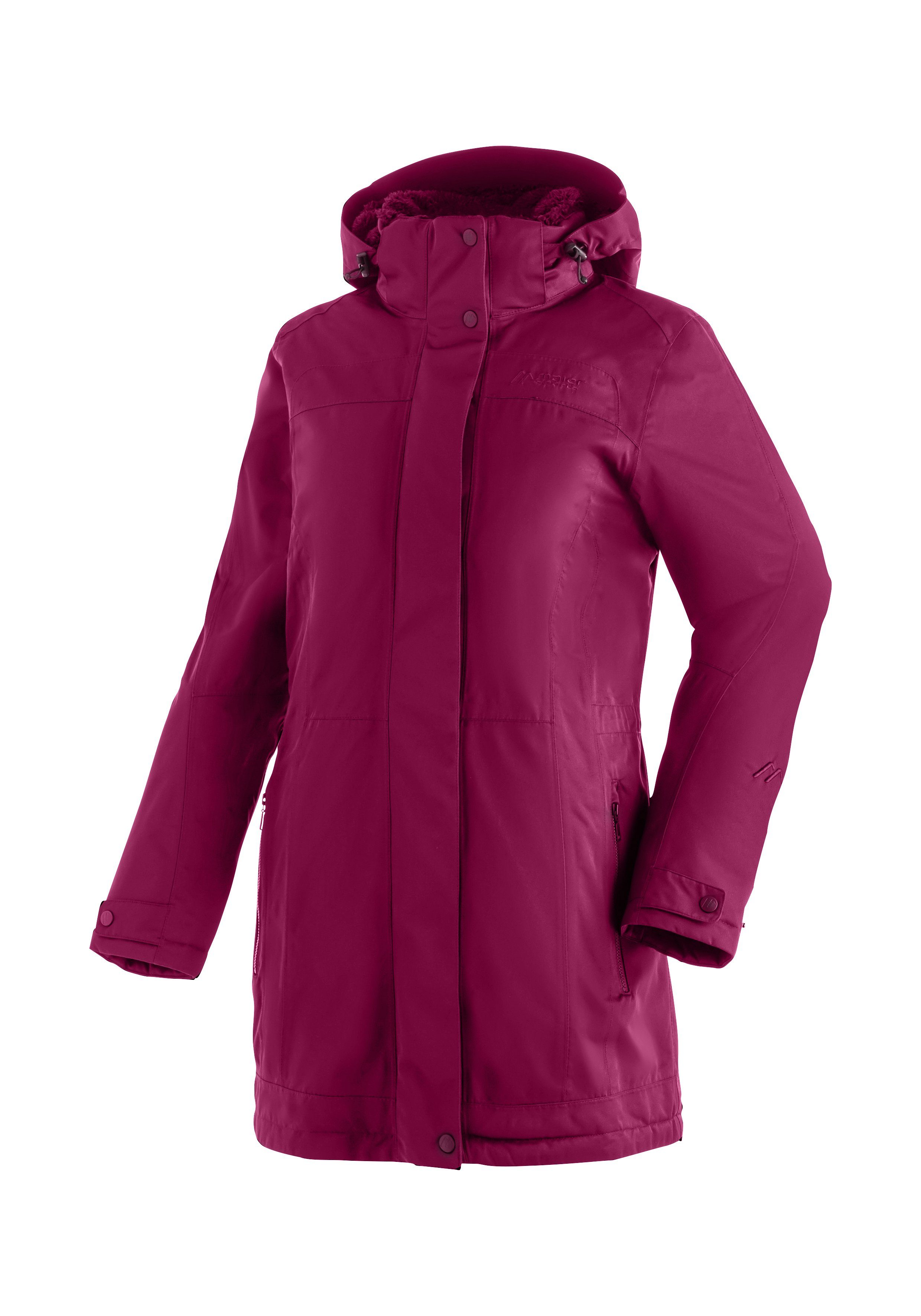 Maier Sports mit Funktionsjacke vollem Lisa 2 Wetterschutz Outdoor-Mantel magenta