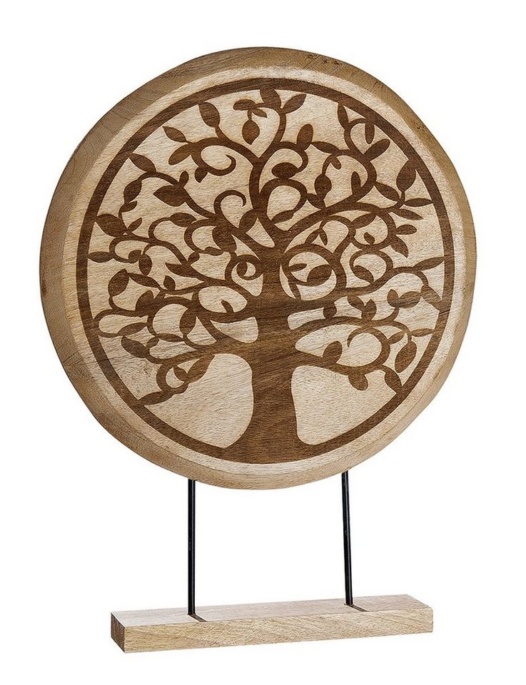 GILDE Dekoobjekt Standrelief Lebensbaum (1 St), Höhe 50 cm, aus Holz,  Wohnzimmer