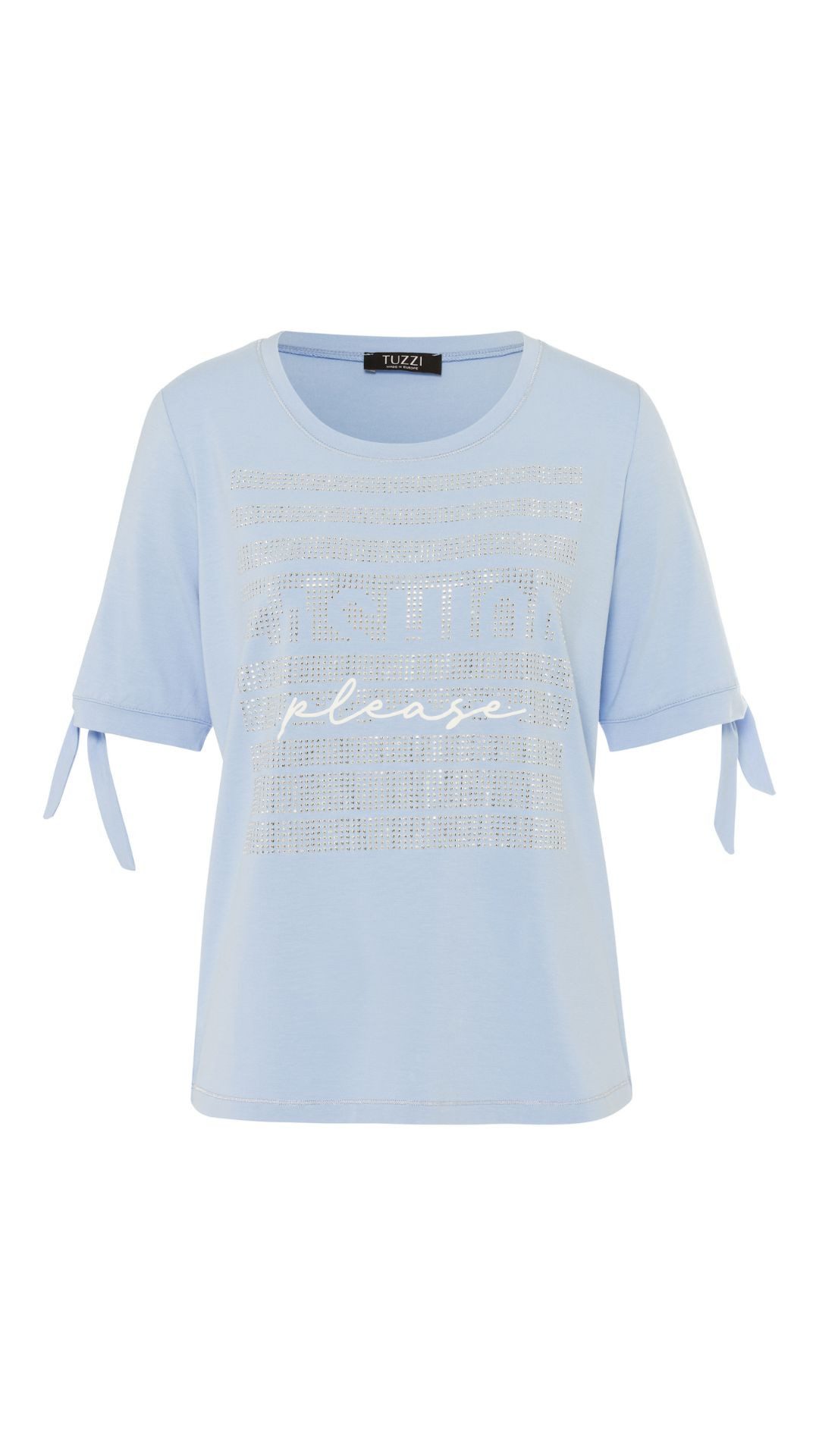 TUZZI Kurzarmshirt mit funkelndem Schriftzug günstig online kaufen