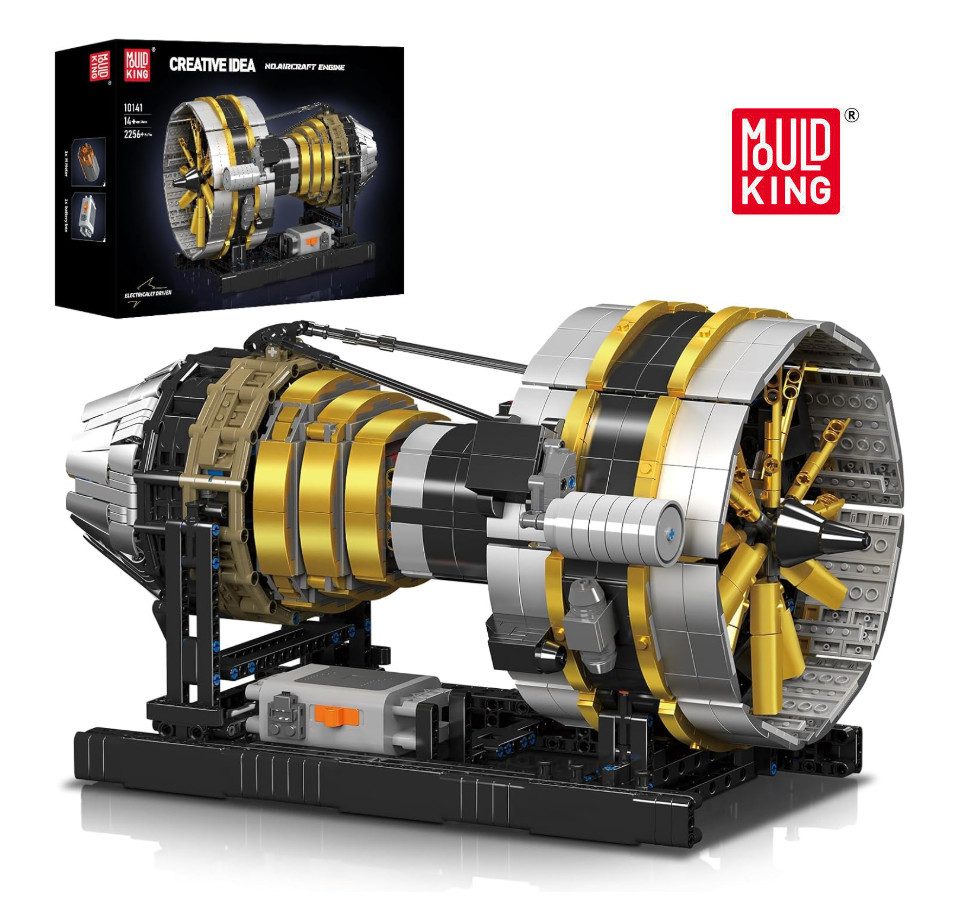 Mould King 10141 Aircraft Engine Konstruktions-Spielset, (2256 St)