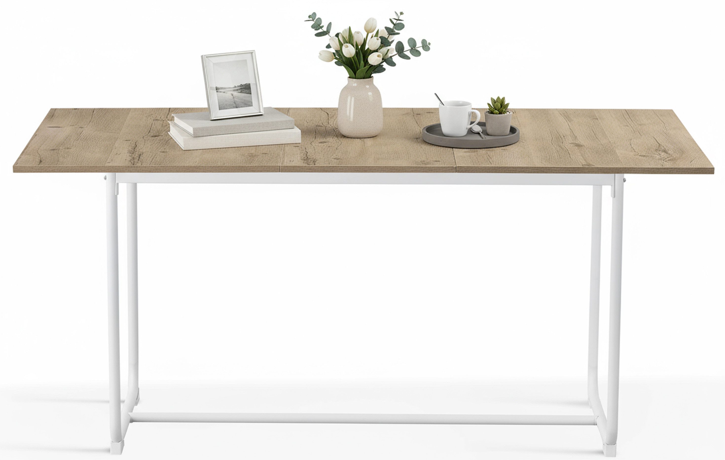 B&D home Esstisch LIO, Metallgestell schwarz oder weiß, ausziehbar, 4-6 Personen