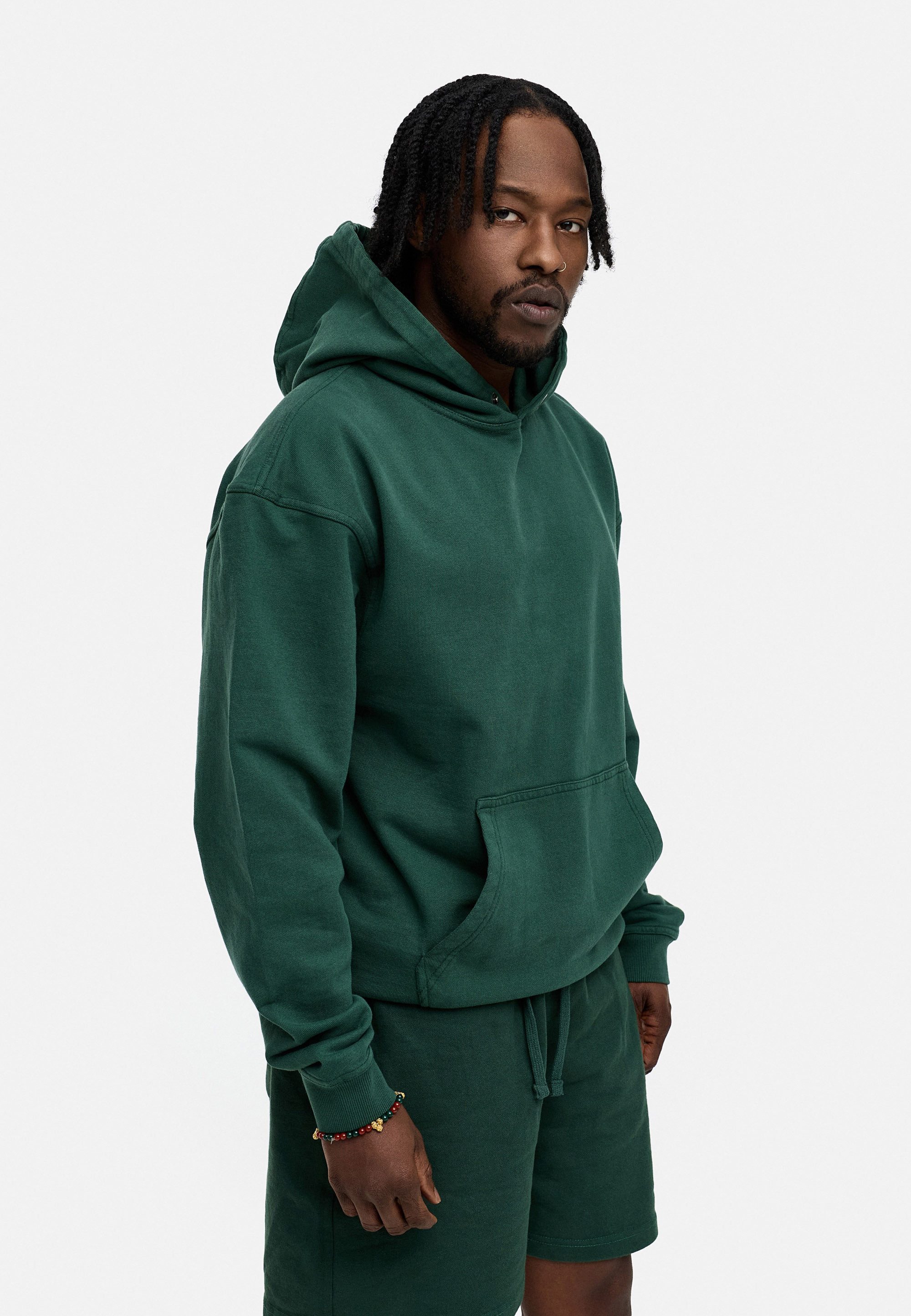 BEHYPE STUDIOS Hoodie IM OVERSIZE FIT Herren Kapuzenpullover mit Button-Close lockeres Kapuzen-Sweatshirt – Bild 4 von 5