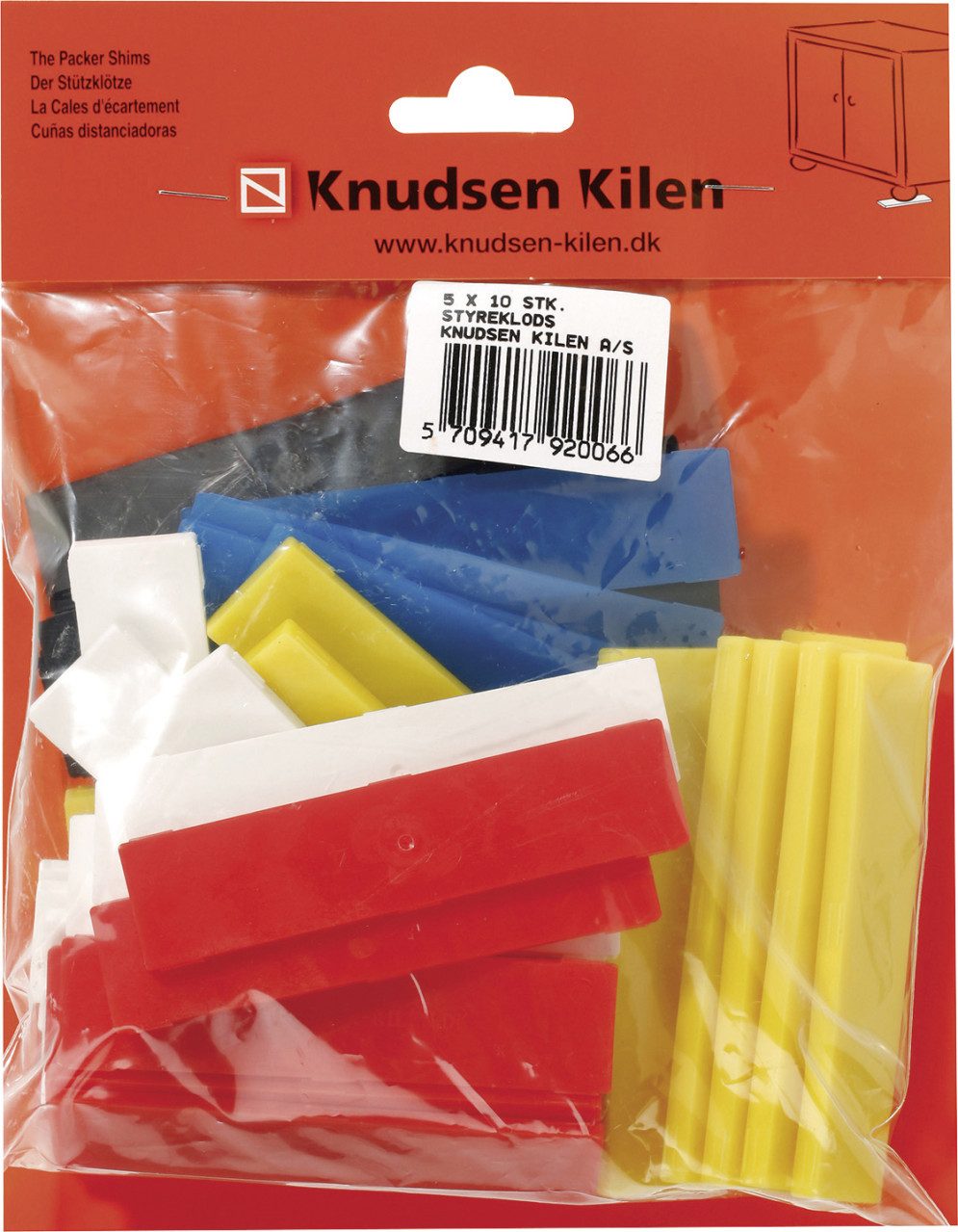 Primo Verlegekeil Primo Distanzklotz sortiert 1-5 mm Höhe