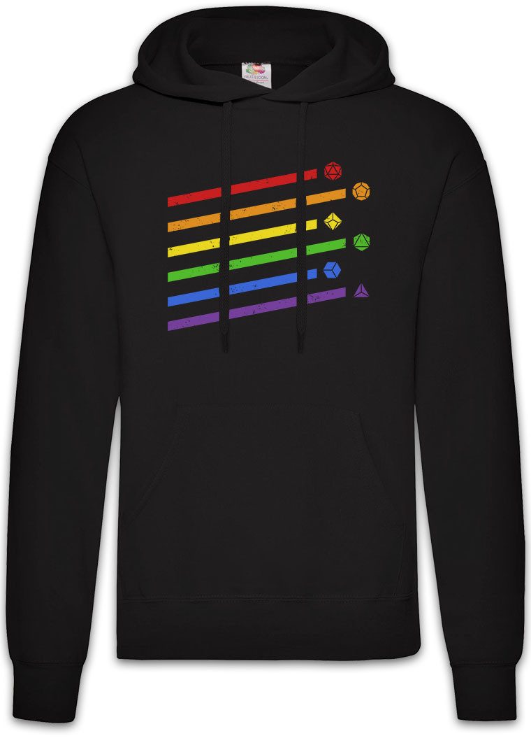 Hoodie RPG Dices Rainbow Herren Hoodie Pen Paper Dungeons Würfel Dragons Role