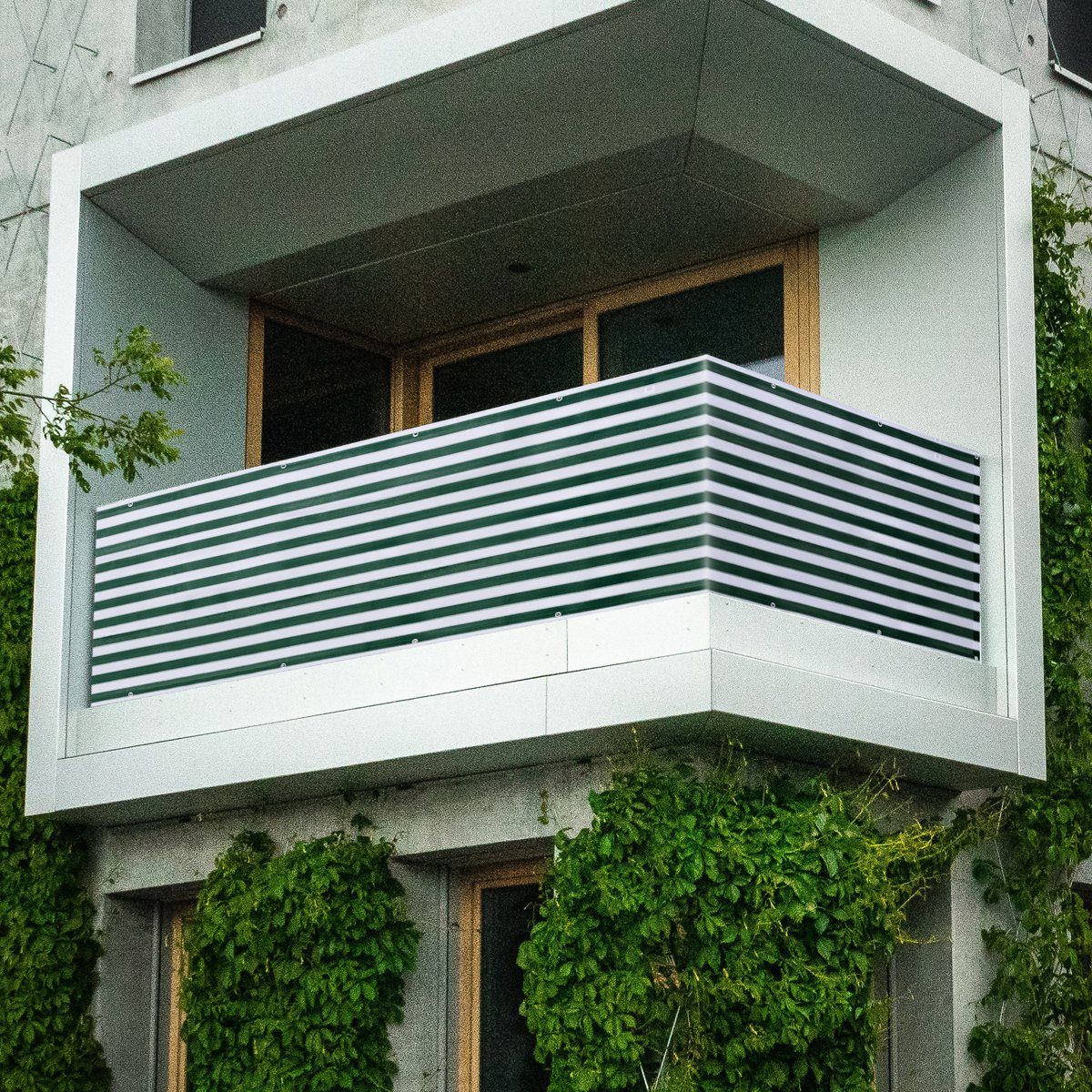 Balkon Sichtschutz Balkonabdeckung HDPE Balkonverkleidung Wetterfester Anthrazit 