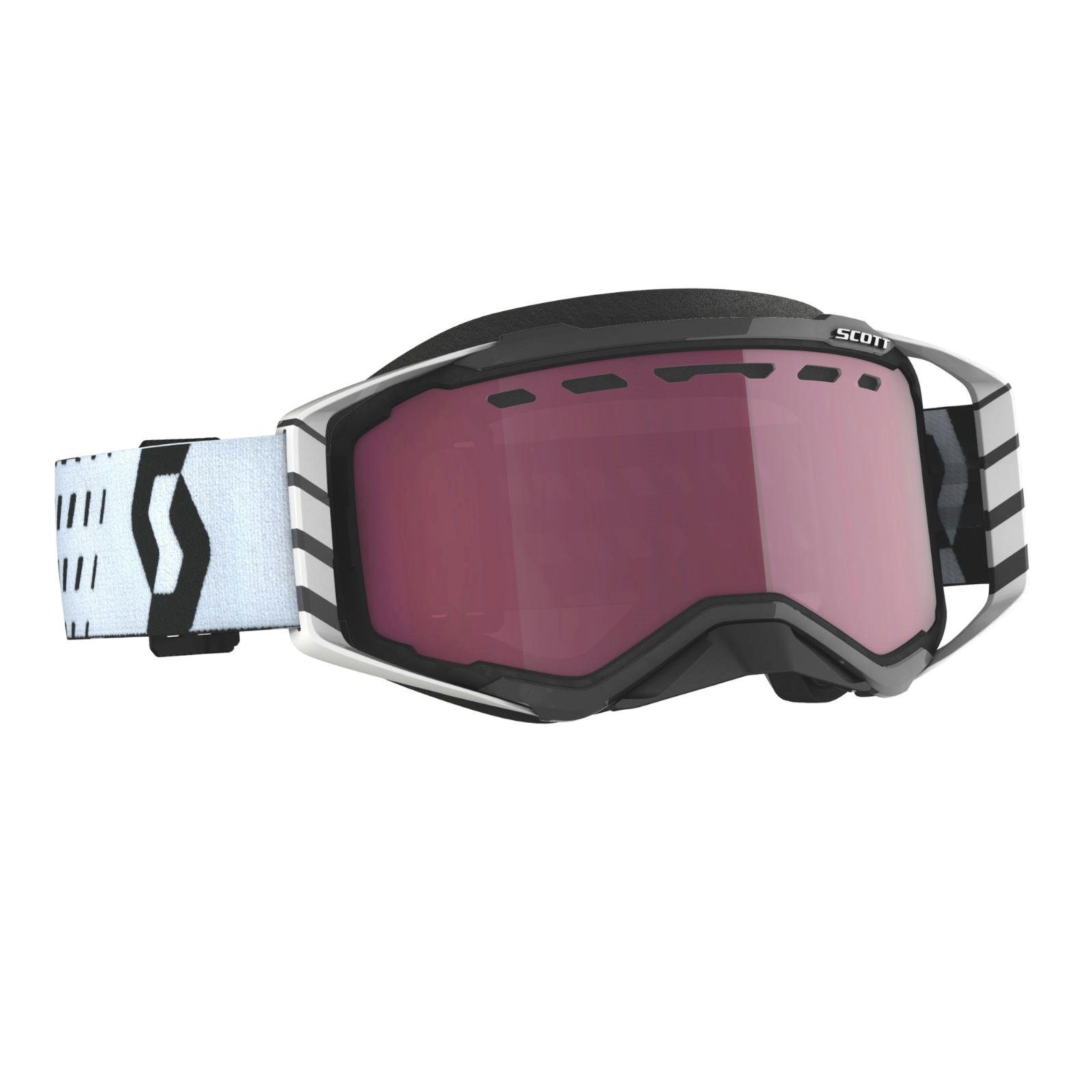 Scott weiß Motorradbrille Schwarz