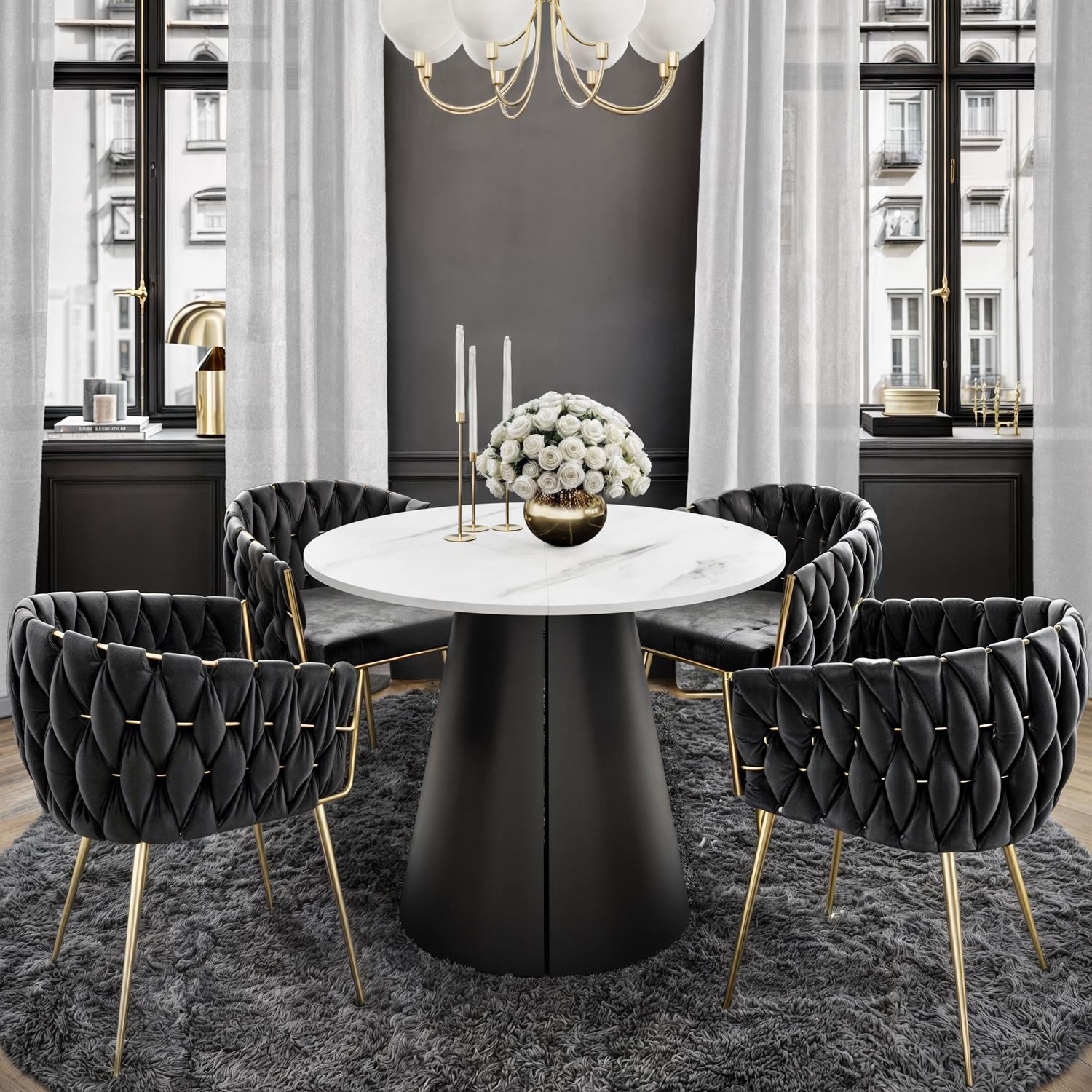 Lookway Esstisch LAVA Runder ausziehbarer Tisch günstig online kaufen