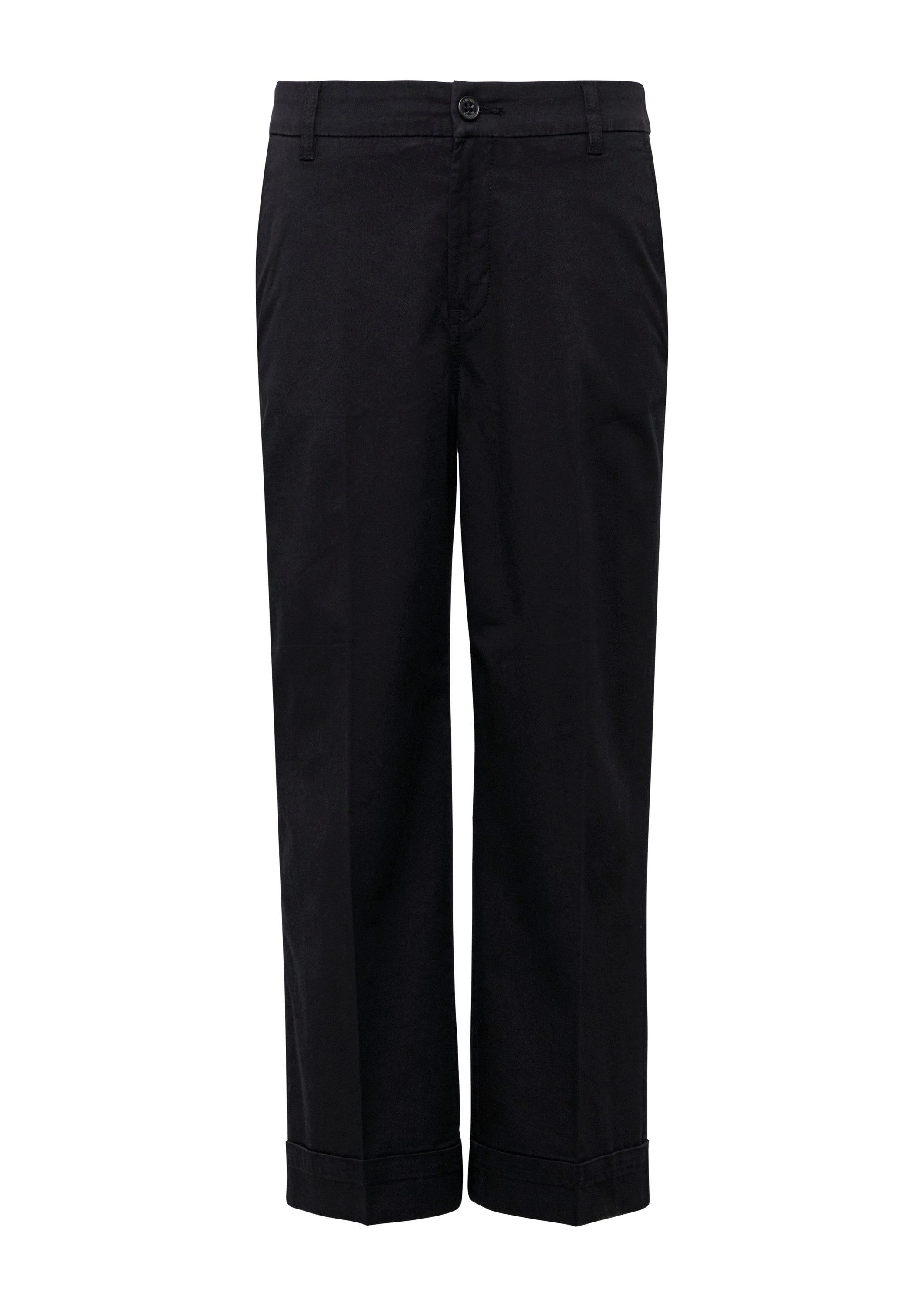 s.Oliver 7/8-Hose Hose High-Rise-Culotte aus Baumwollstretch mit Bügelfalte günstig online kaufen