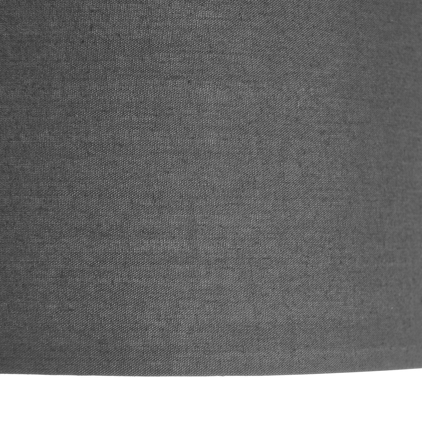 Lindby Deckenleuchten Maureka, dimmbar, Modern, nicht inklusive, Textil 4 dunkelgrau, Eisen, flammig, E27, Leuchtmittel Textil
