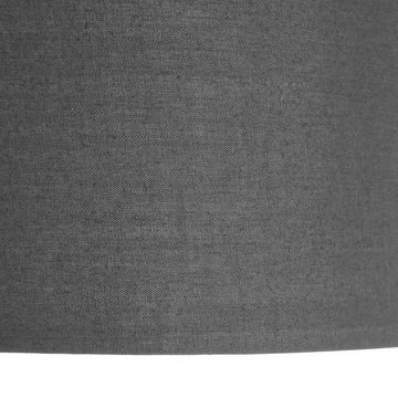 Lindby Deckenleuchten Maureka, dimmbar, Leuchtmittel nicht inklusive, Modern, Textil, Eisen, dunkelgrau, 4 flammig, E27, Textil