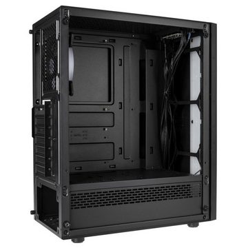 Kolink PC-Gehäuse INSPIRE K7 ARGB, Midi-Tower, Gaming PC-Gehäuse, Addressierbare RGB-Beleuchtung, Tempered Glass, für 335 mm Grafikkarten und CPU-Kühler bis 160 mm, schwarz