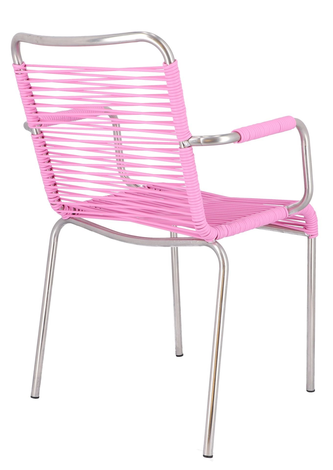 Fiam Stuhl Spaghetti aus Aluminium, Pink günstig online kaufen