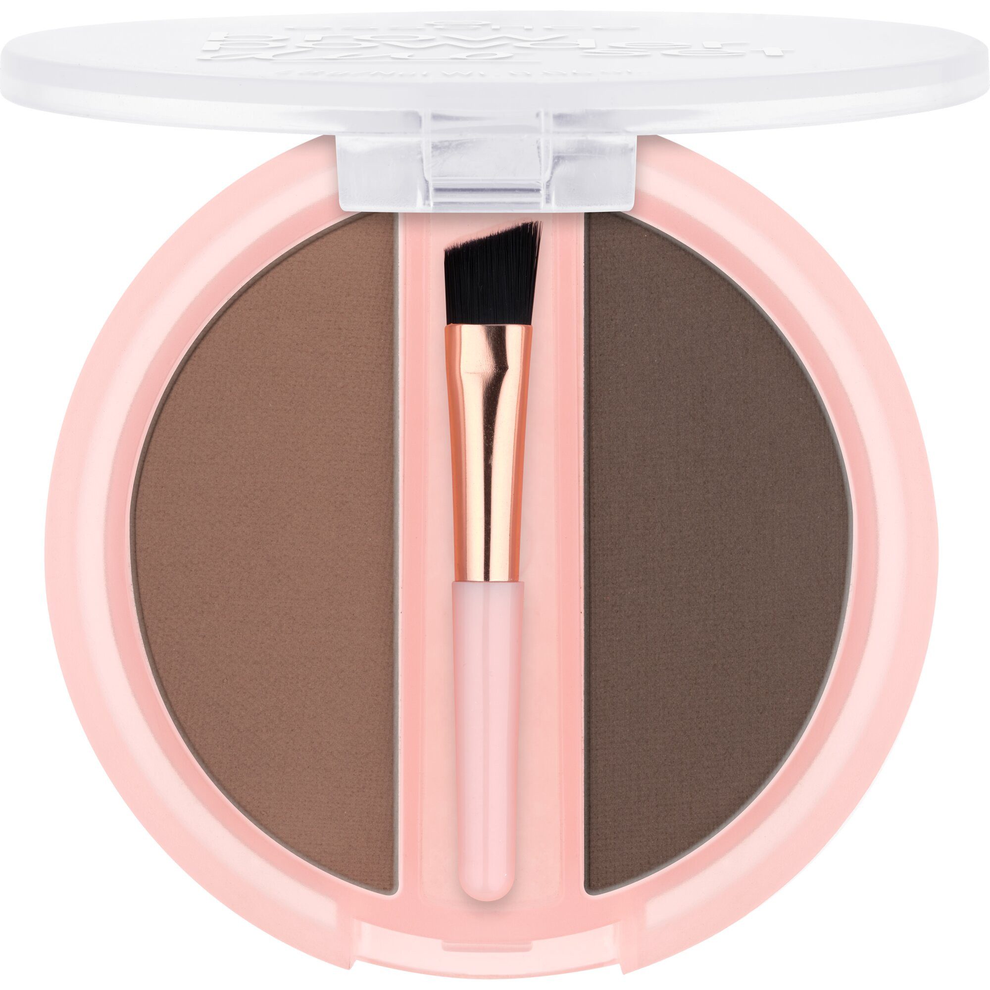 Essence Augenbrauen-Puder brow powder duo set, 3-tlg., Natürliche Definition der Augenbrauen, präzise Anwendung, verblendbar.