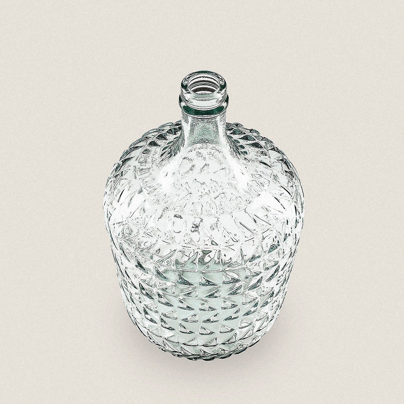 transparent Altglas, Vase the "Valentina", up way Tischvase 100 %