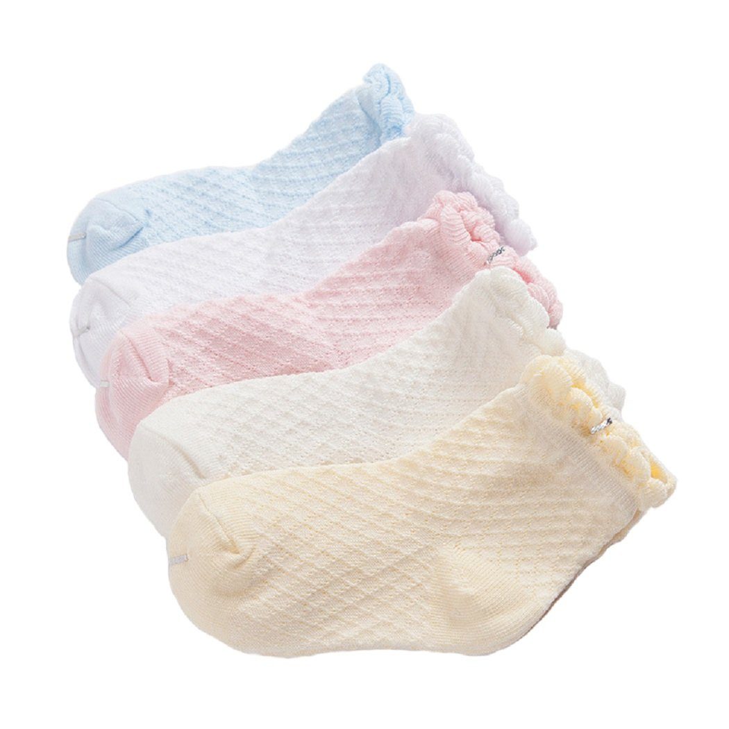 Komfortsocken Bunt Socke Baumwolle für Baby Kinder 5 in 1 Set Jungen Mädchen
