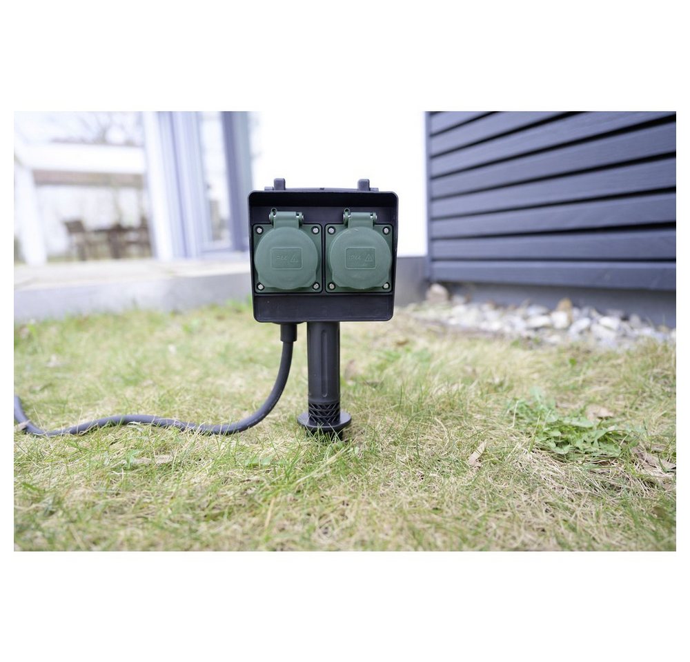 Thumbnail - Brennenstuhl Gartensteckdose Brennenstuhl 1154440 Gartensteckdose 4fach Schwarz, 1154440