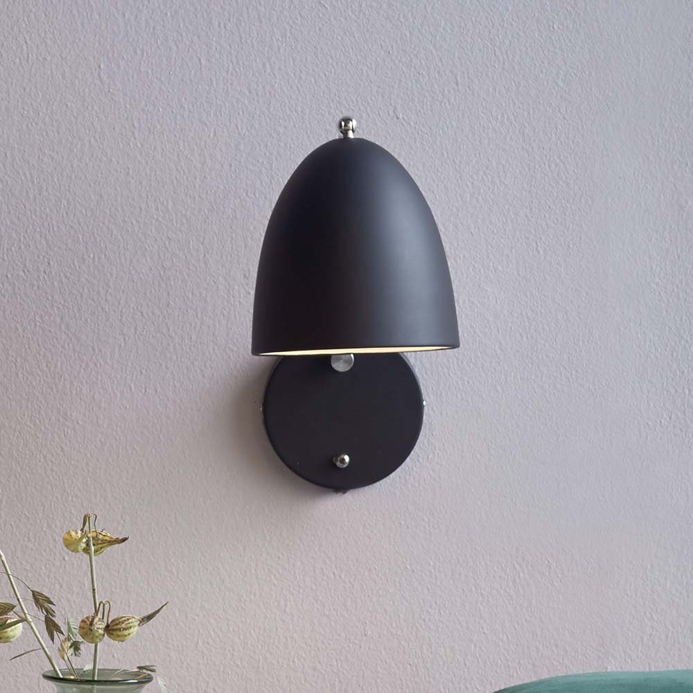 click-licht Wandleuchte Wandleuchte Alexander in Schwarz E27, keine Angabe, Leuchtmittel enthalten: Nein, warmweiss, Wandleuchte, Wandlampe, Wandlicht