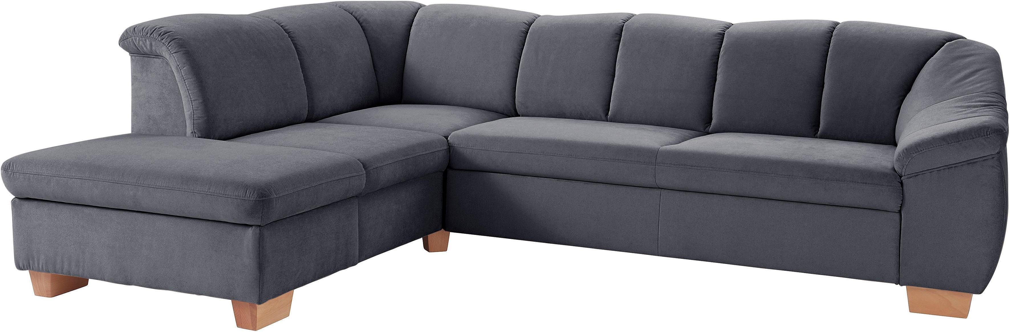 sit&more Ecksofa Santo L-Form, mit Federkern, wahlweise mit Schlaffunktion und Stauraum