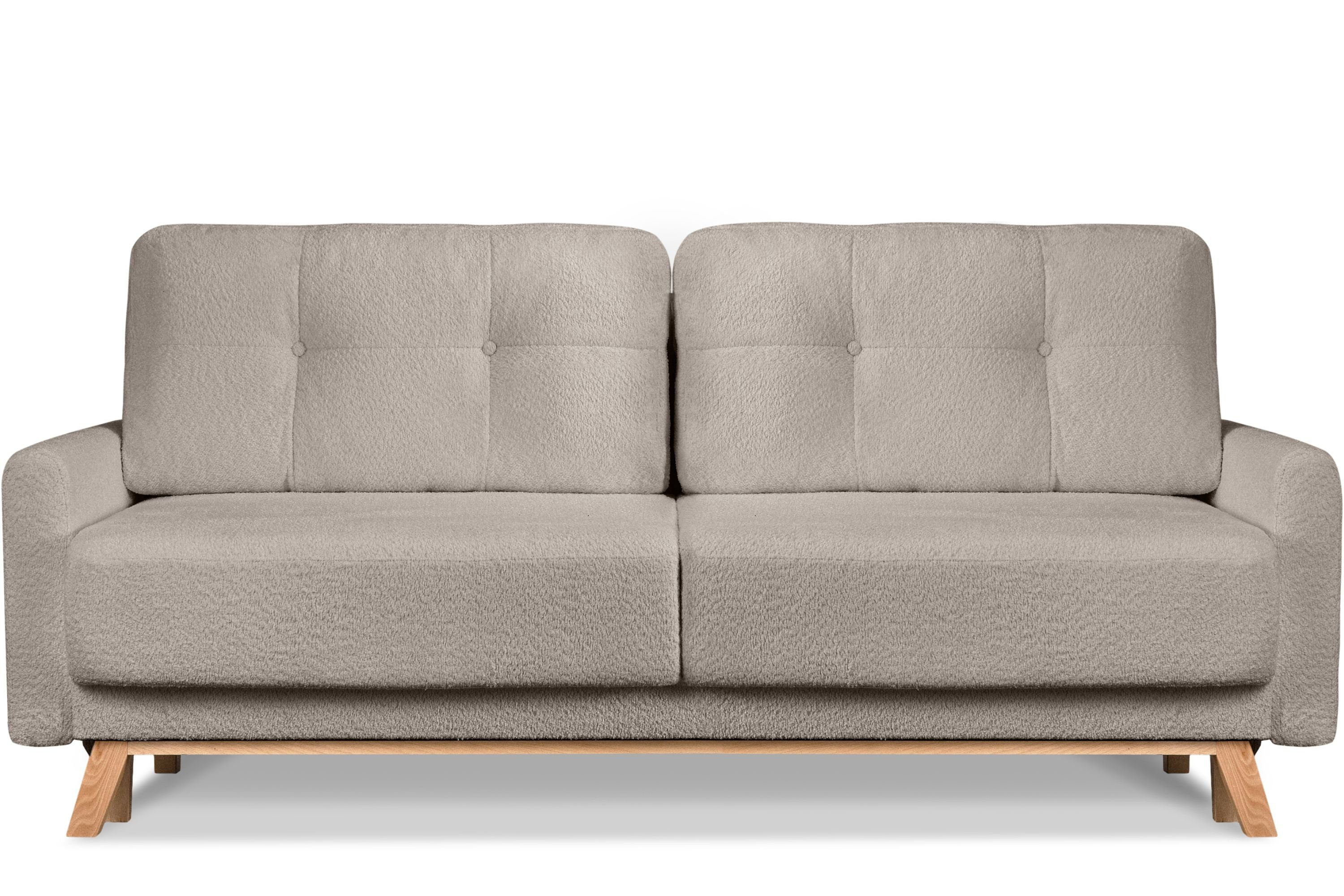 KONSIMO® Schlafsofa VISNA Sofa 3 Personen, ausziehbare Liegfläche 193×146
