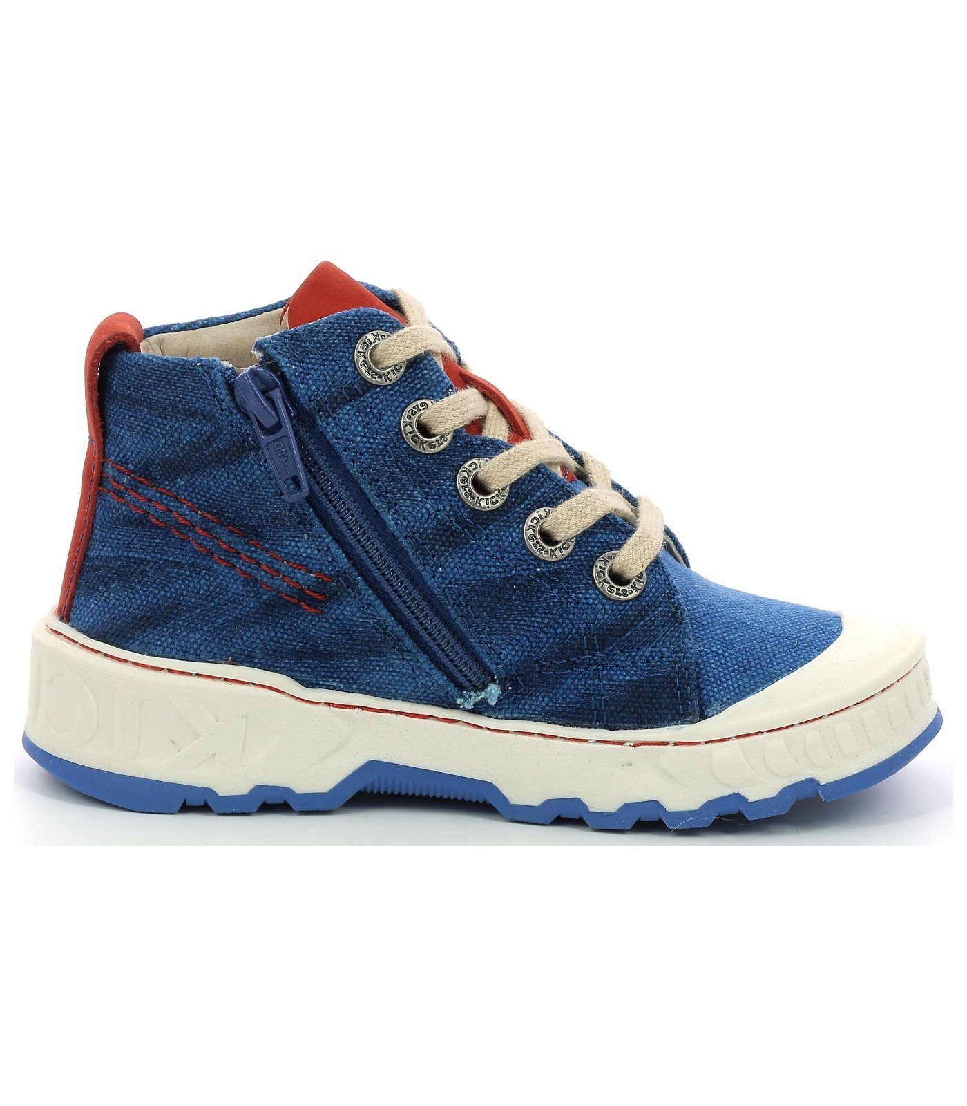 Kickers Sneaker Textil Sneaker Rot Blau