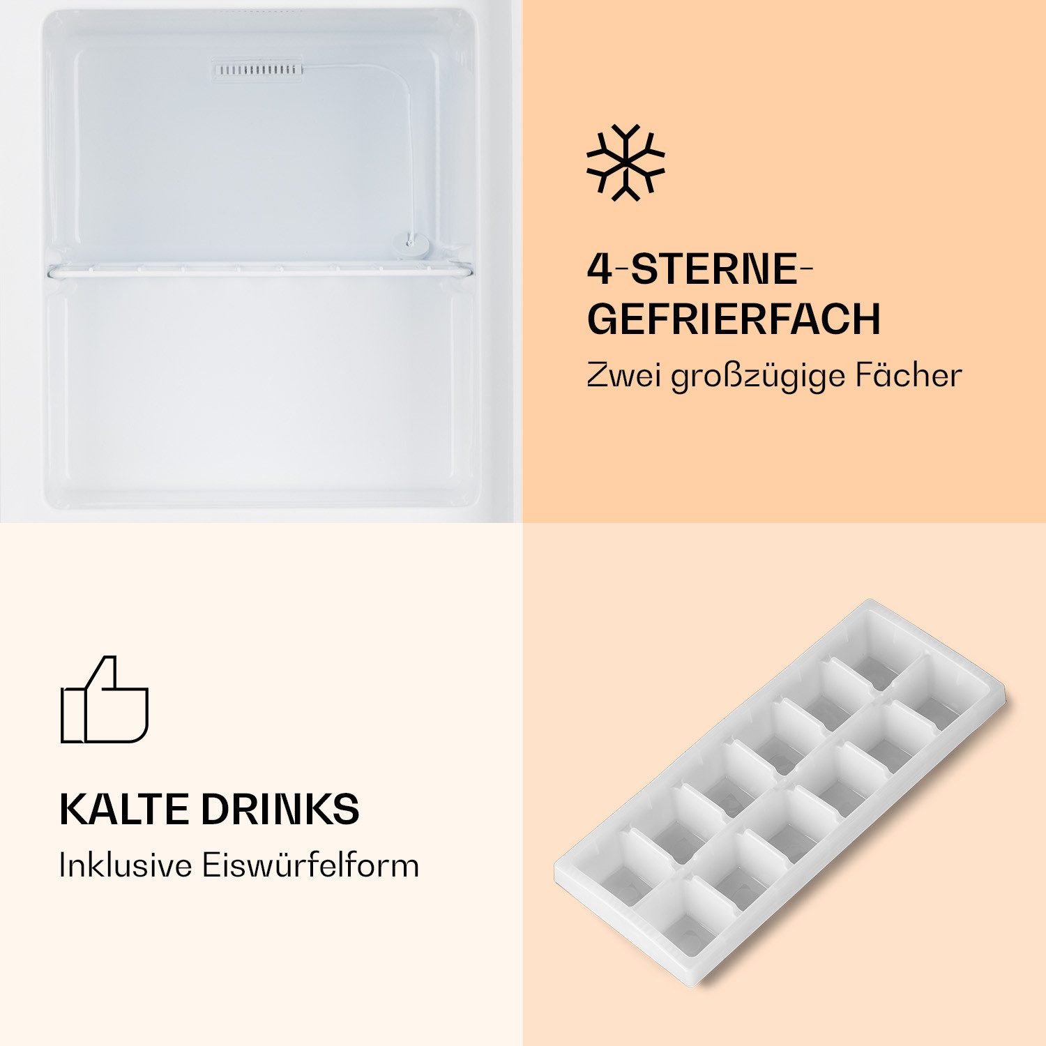 Klarstein Gefrierschrank Garfield Eco, 52 cm hoch, 44 cm breit, Tiefkühlschrank freistehend Gefriertruhe Gefrierschrank groß Kühltruhe