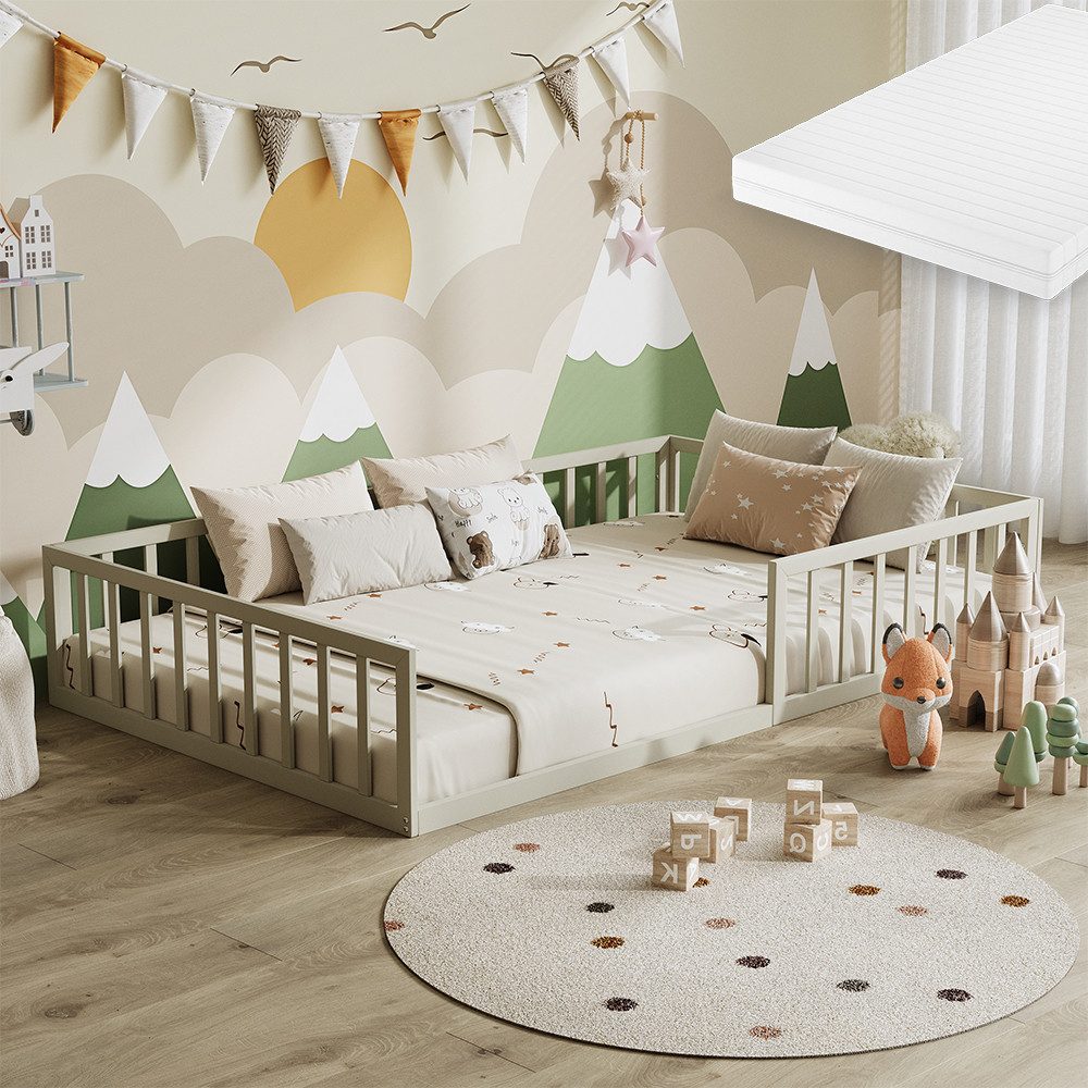 VitaliSpa® Kinderbett Minno, Greige, 120x200 mit günstig online kaufen
