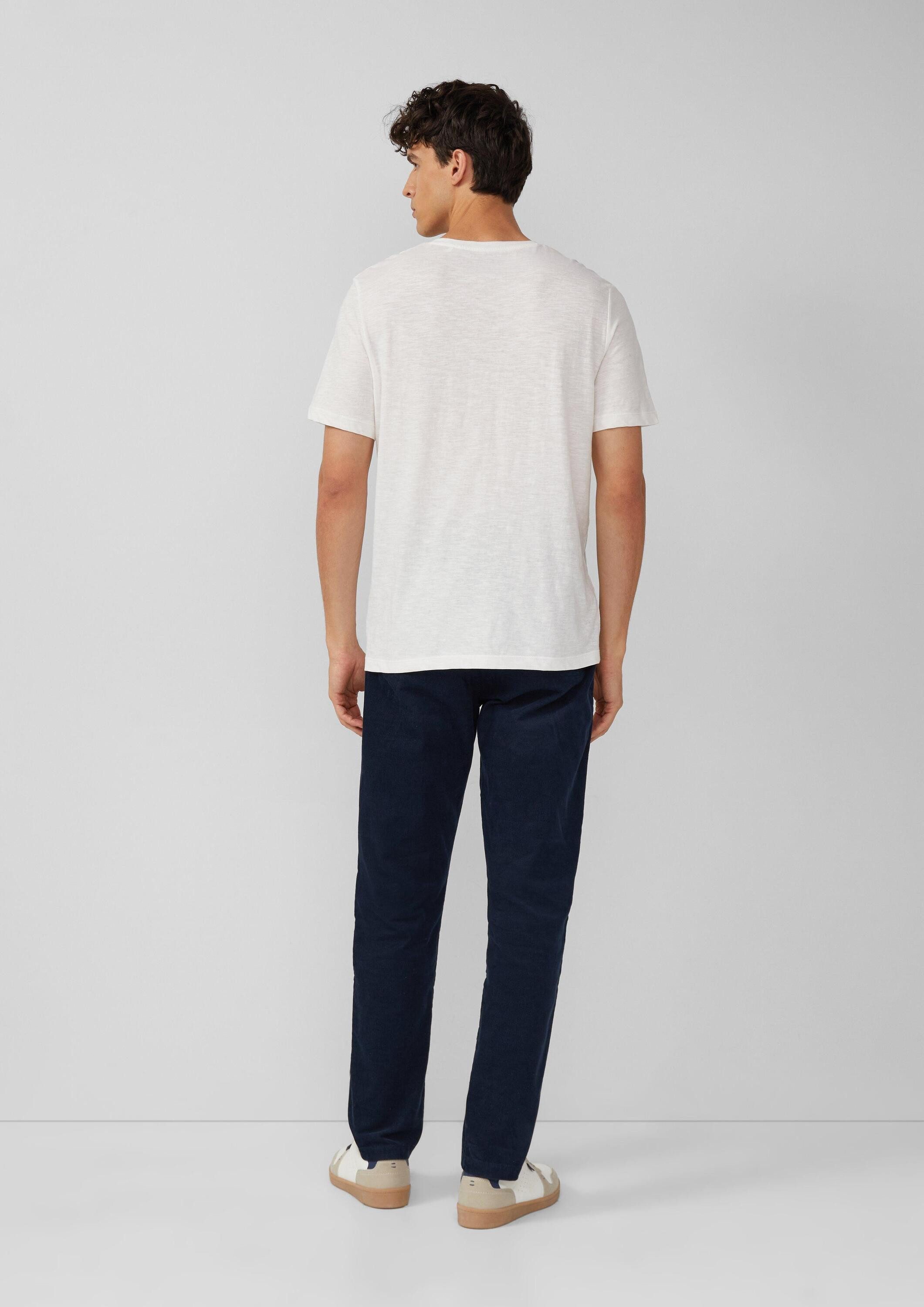 s.Oliver Kurzarmshirt T-Shirt T-Shirt aus Baumwolle mit V-Ausschnitt günstig online kaufen