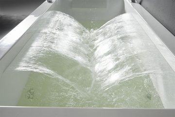 JVmoebel Whirlpool-Badewanne Luxus Indoor Whirlpool Badewanne Whirlwanne Home Spa Weiß Wanne Relax, (1-tlg), Made in Europa