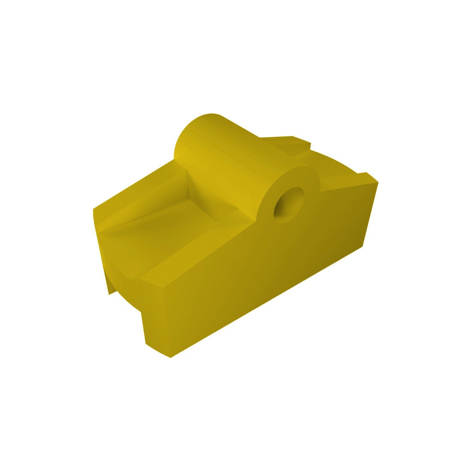 fossi3D Montagezubehör Geschirrspüler Gleitscharnier kompatibel für IKEA Behjälplig Spülmaschine Gleiter Gelb