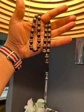 TesbihBid Kettenanhänger Gebetskette Tesbih Misbaha Tasbeeh Amber Prayerbeads Rosary Kuka Hand (33-tlg)