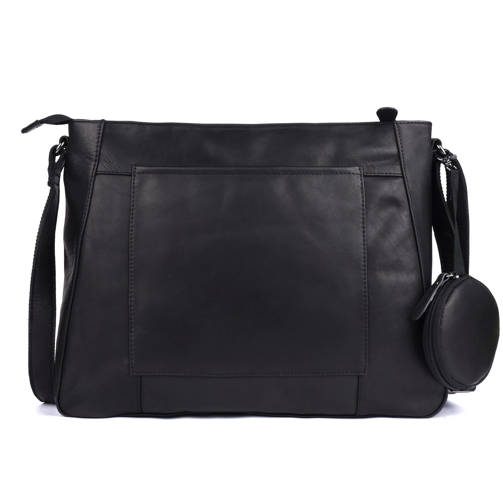 Benthill Umhängetasche Damen Echt Leder Handtasche Shopper Vintage Umhängetasche, Schultergurt / Umhängegurt Reißverschlussfach