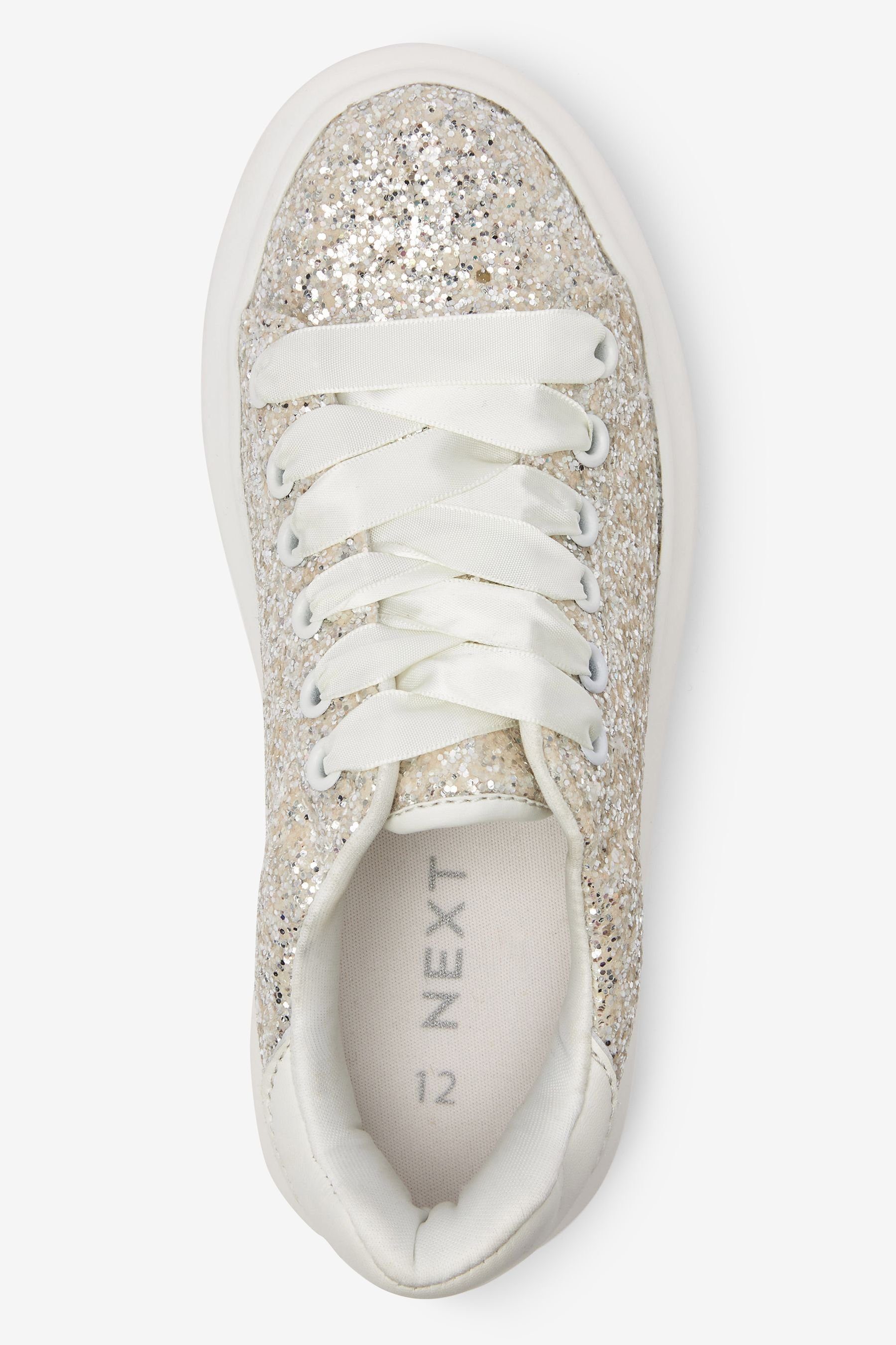 Glitter Sneaker Sneaker Cream (1-tlg) Next Kompakte Ivory