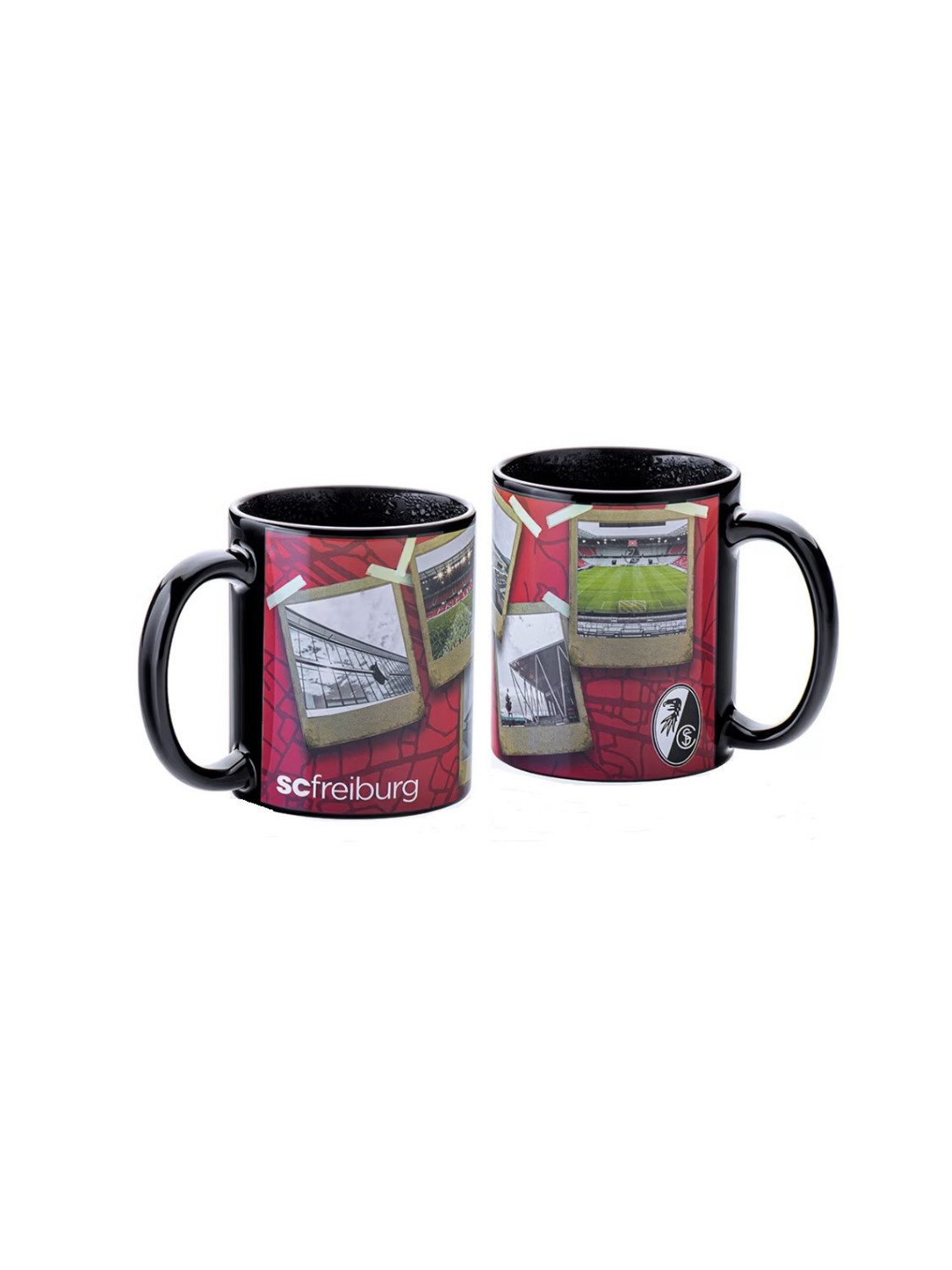 SC Freiburg Becher SC Freiburg Tasse Magic "Stadion Polaroid", Steinzeug