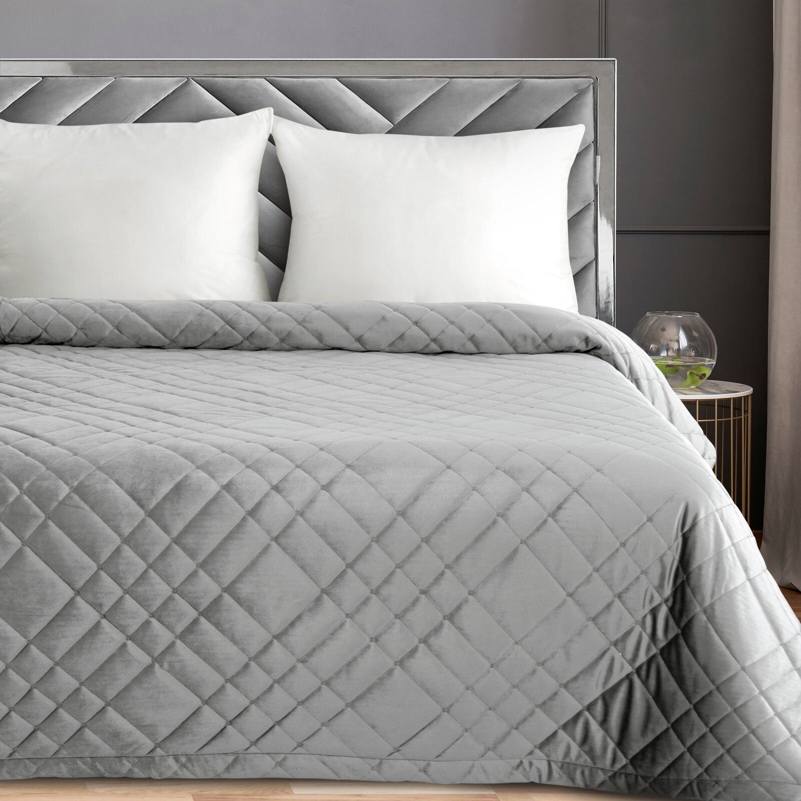 Eurofirany Tagesdecke RIA, Elegante Tagesdecke Velvet Sesseldecke Sofadecke günstig online kaufen