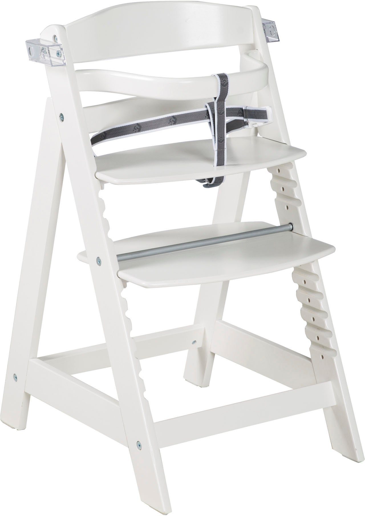 roba® Hochstuhl Treppenhochstuhl Sit Up Click & Fun, weiß, aus Holz günstig online kaufen