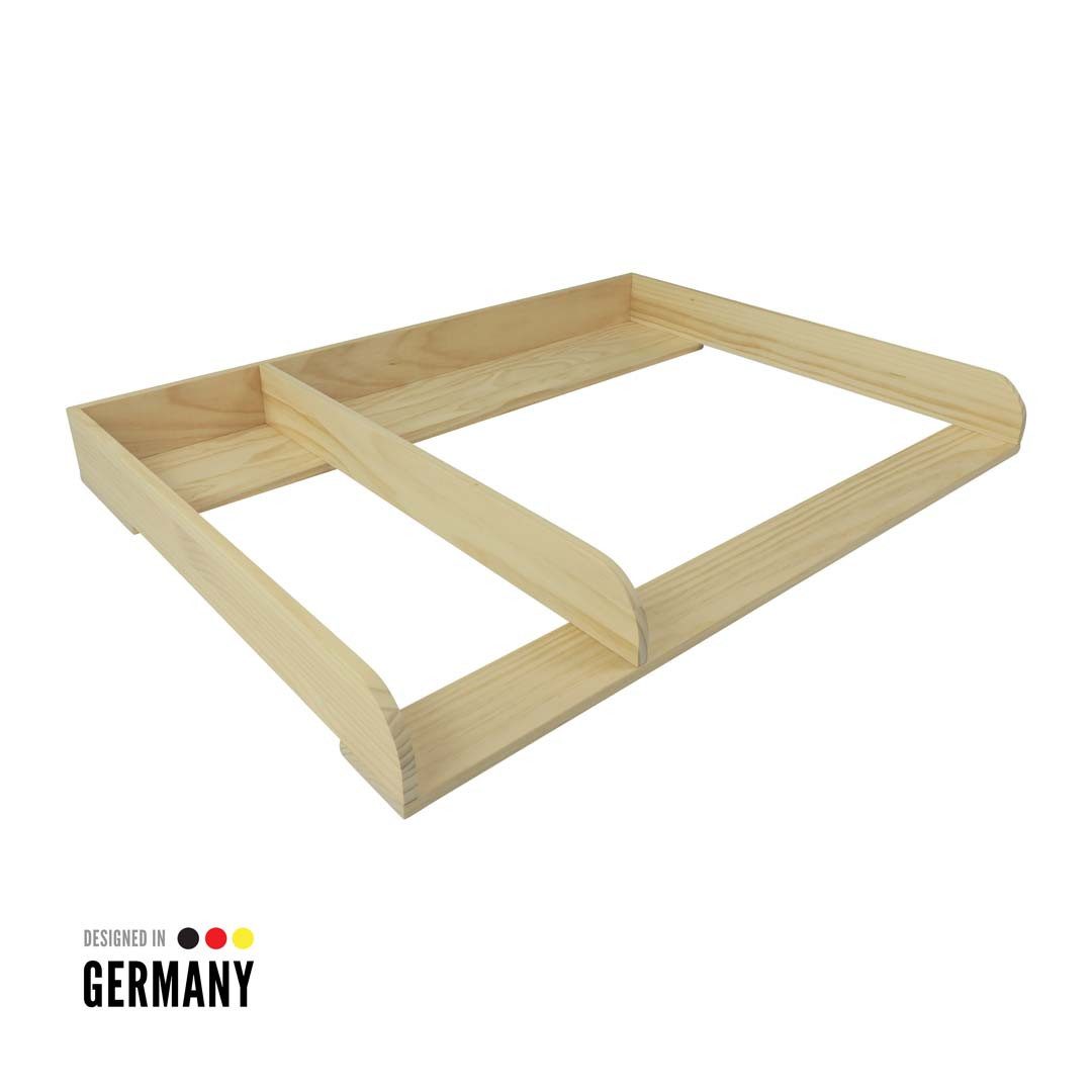 Puckdaddy GmbH Wickelaufsatz Pelle (108x10x80cm) für IKEA Hemnes Kommoden, Wickelaufsatz für IKEA Hemnes Kommode