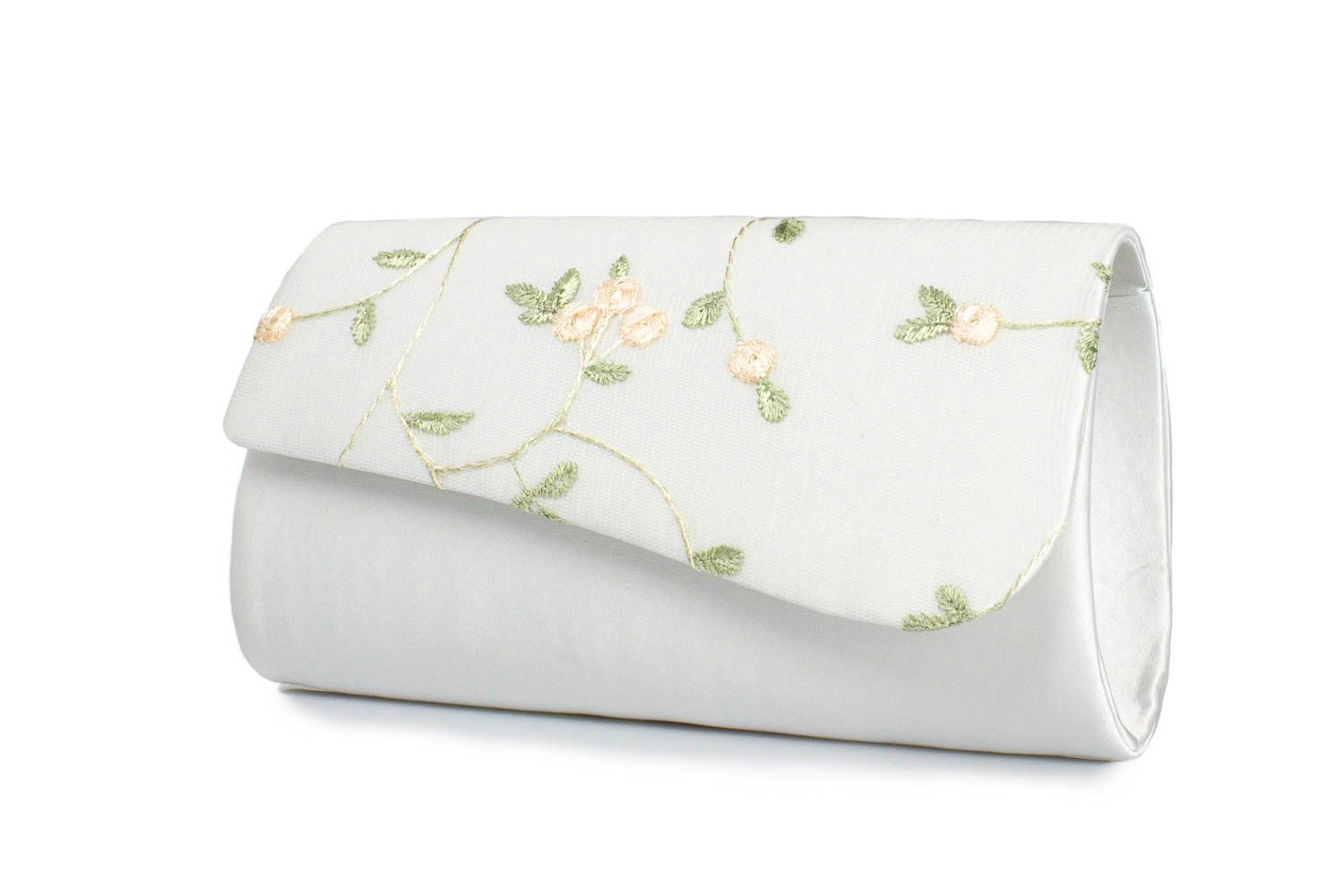 White Lady Clutch Juliane Satin - Handtasche