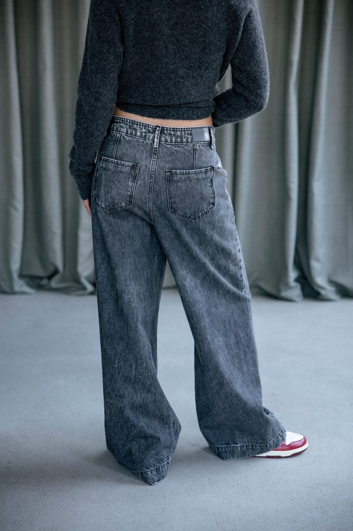 Freeman T. Porter Weite Jeans Selena Denim - Jeans mit hoher Taille
