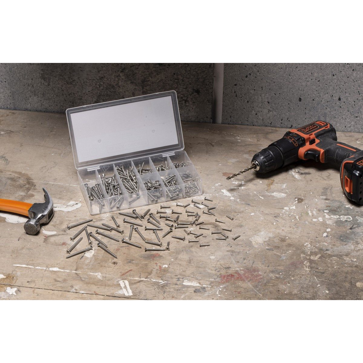 Black + Decker Schrauben-Set BLACK+DECKER Schrauben, 332 Stück