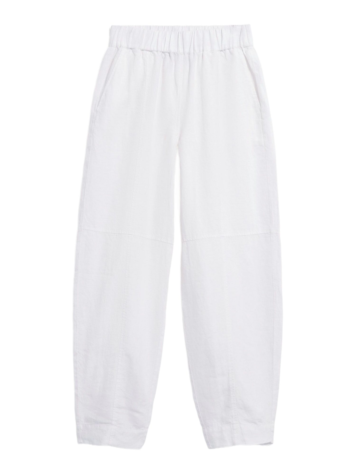 Armedangels Leinenhose weiß,Casual,Leinen,Unifarben,Loose Fit,Mittel