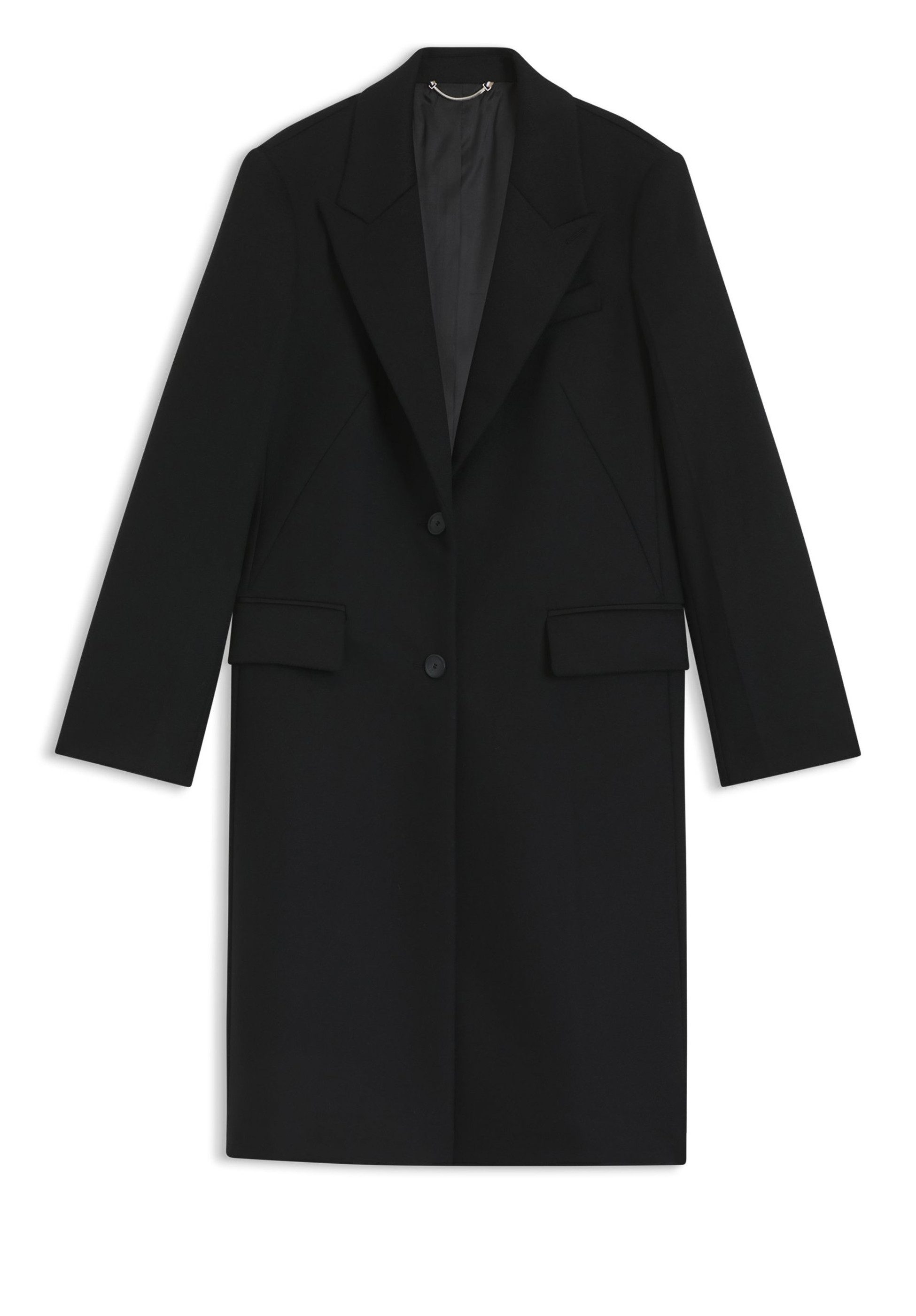 BOSS Kurzmantel aus Wolle mit steigendem Revers (1-tlg) günstig online kaufen