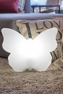 8 seasons design Dekolicht 8 seasons - Motivleuchte Shining Butterfly 40 cm weiß LED
