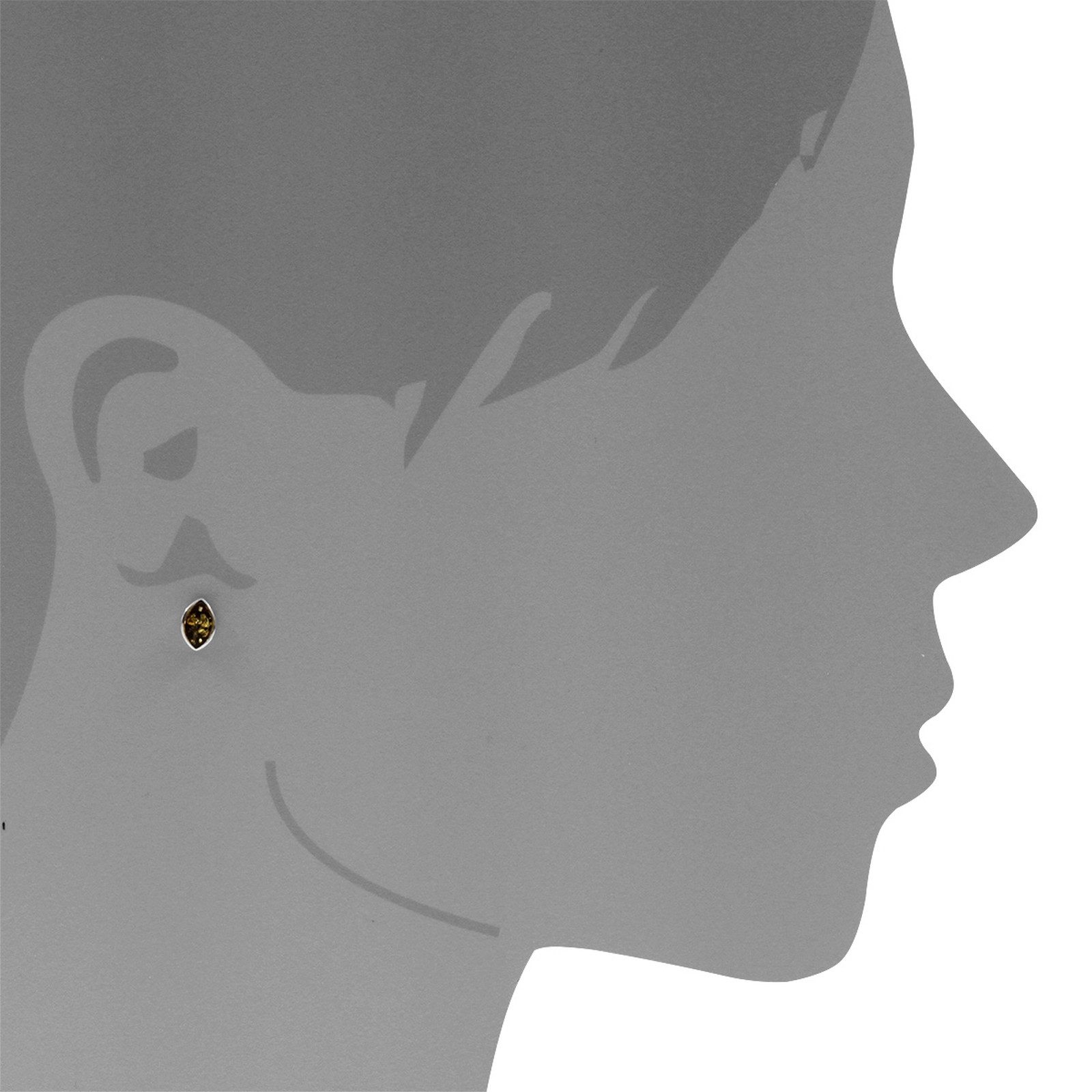 OSTSEE-SCHMUCK Paar Ohrstecker Ostsee-Schmuck Ohrstecker Classic 8x5 Ohrste günstig online kaufen