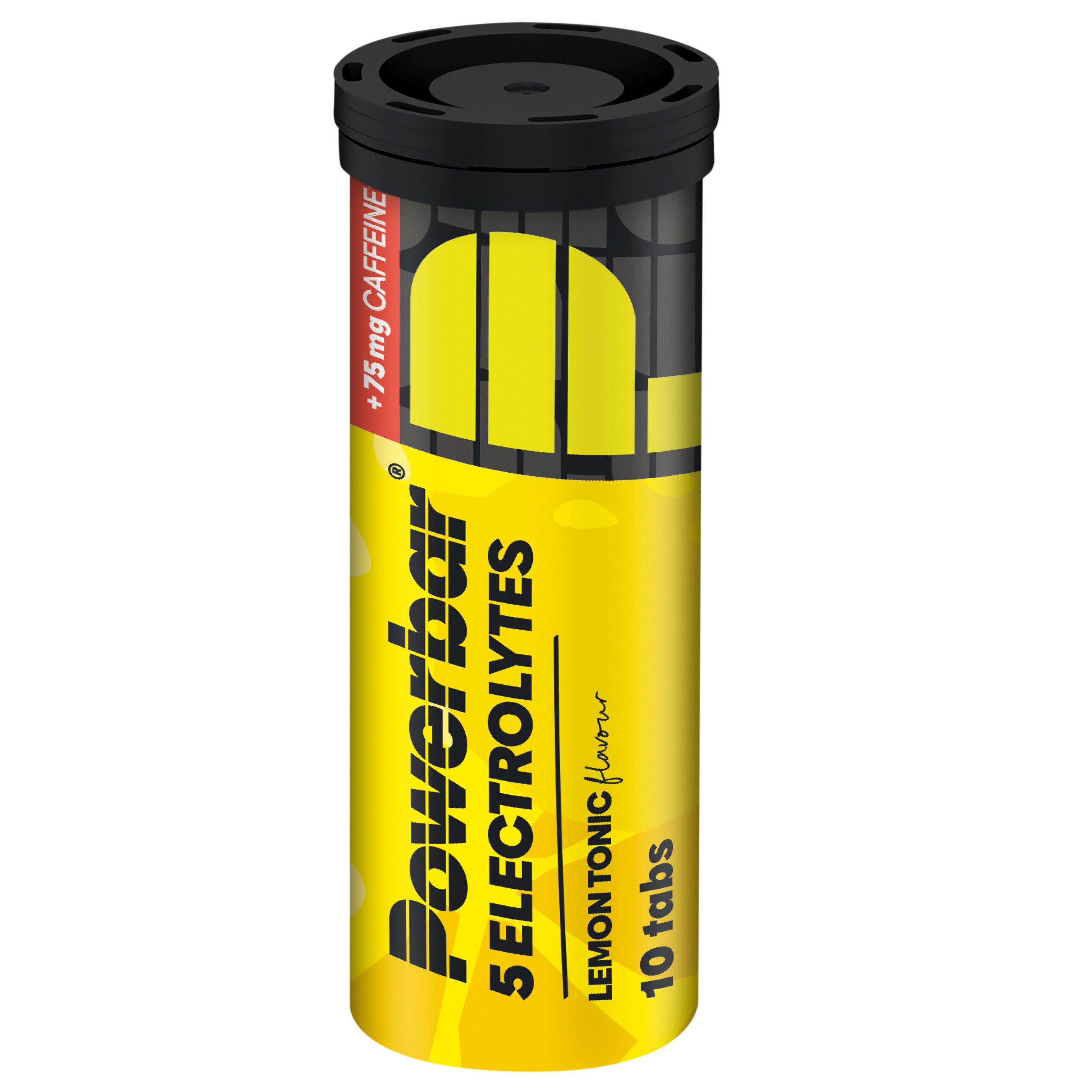 PowerBar 5 Electrolytes Lemon Tonic Brausetabletten 120 Stück 75mg Koffein Braustabletten, 12 er Display à 12 St., 504 g, Ideal für die Sporttasche