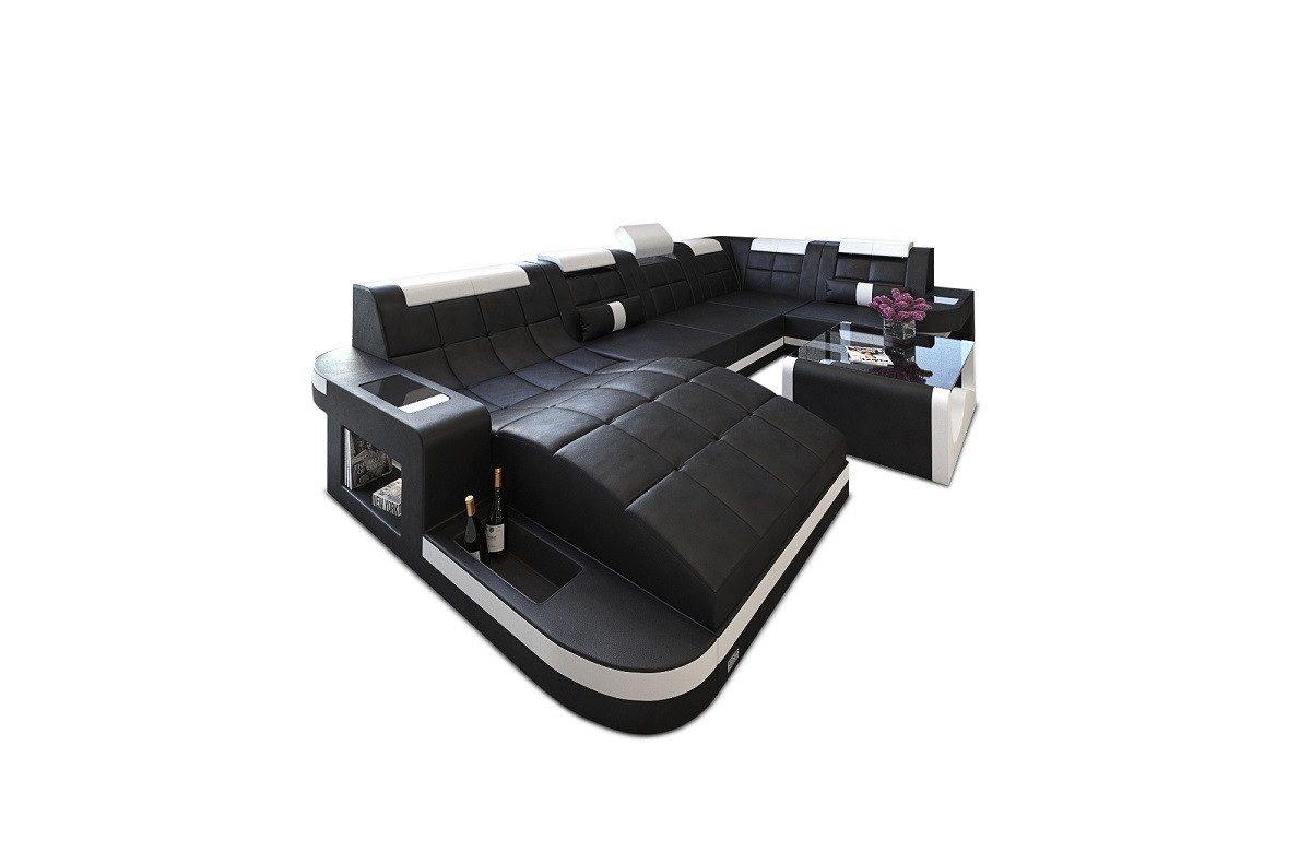 Sofa Dreams Wohnlandschaft Leder Ledercouch Sofa günstig online kaufen