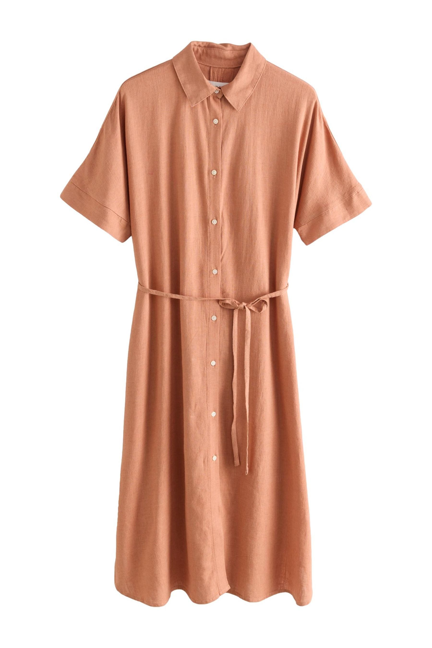 Next Midikleid Kurzärmeliges Kleid mit Bindegürtel günstig online kaufen