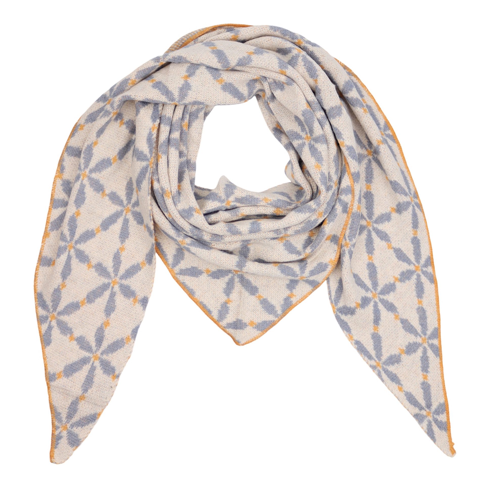 MIRROSI Dreieckstuch kuschliger und warmer Dreiecksschal ca.200x85 cm, (Blu günstig online kaufen
