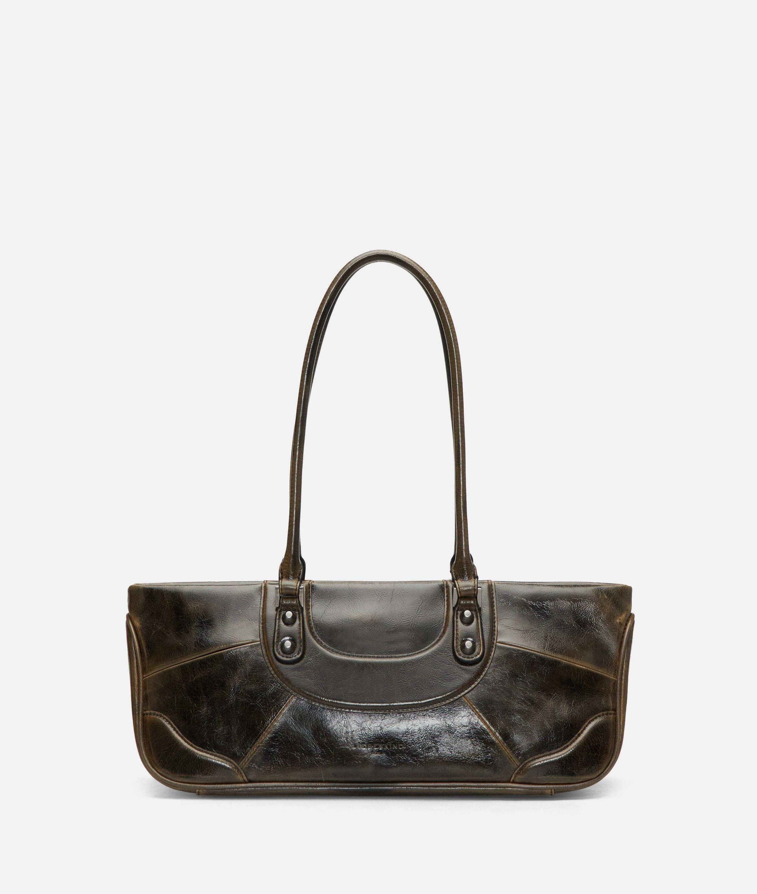 Liebeskind Berlin Schultertasche Archive Esther Satchel S, Handliche Schultertasche in Lacklederoptik