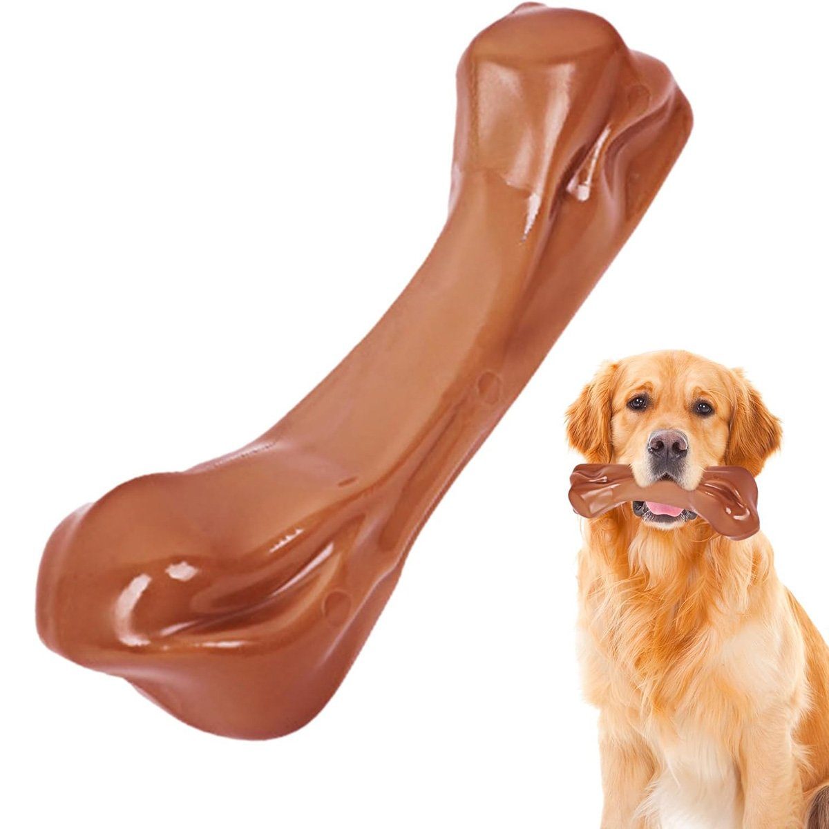 yozhiqu Beißring Hundeknochenspielzeug, Hundezahnreinigungsspielzeug, (1-tlg), Nylonsimulation, beständig gegen Beißen und Zähneputzen, für Hunde