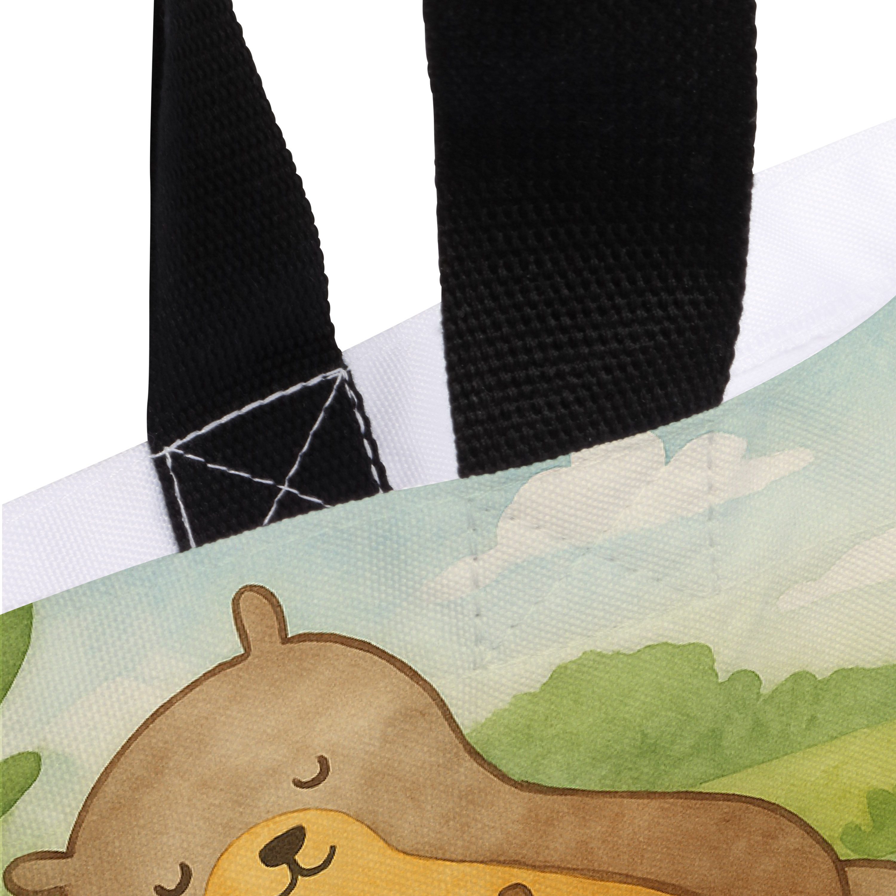 Mr. & Mrs. Panda Shopper Otter Kind Design, Strandtasche, Weiß, Tasche, Mutter, Laptoptasche, (Packung), Statement-Tasche Beutel Unitasche